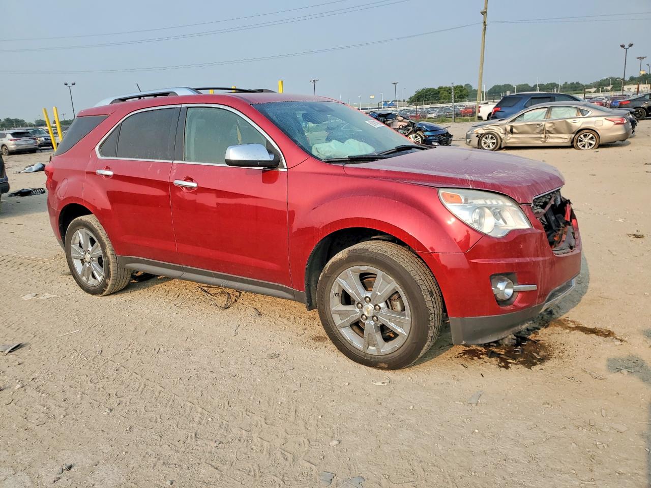 2013 Chevrolet Equinox Ltz Burgundy vin: 2GNFLGE36D6402946