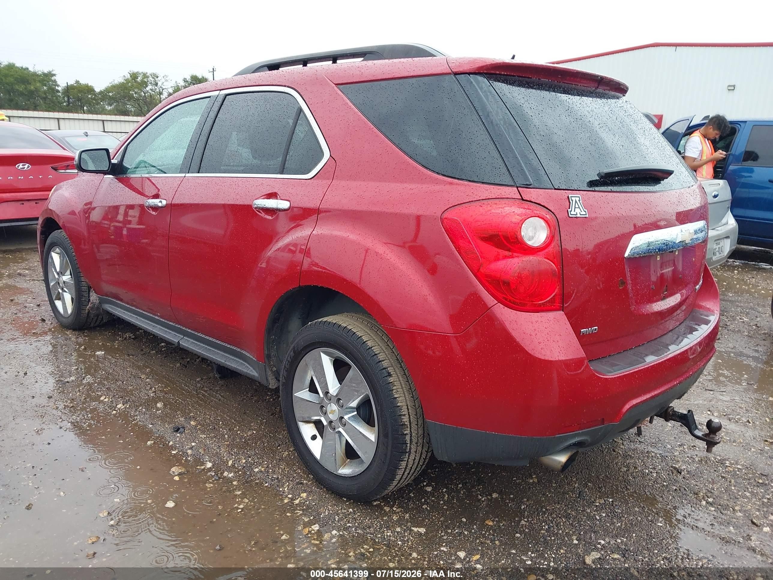 2015 Chevrolet Equinox Lt Red vin: 2GNFLGE36F6428207
