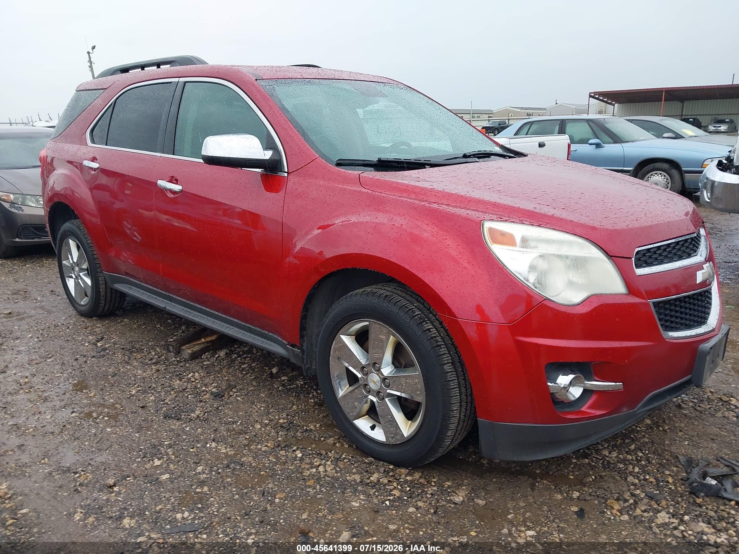 2015 Chevrolet Equinox Lt Red vin: 2GNFLGE36F6428207