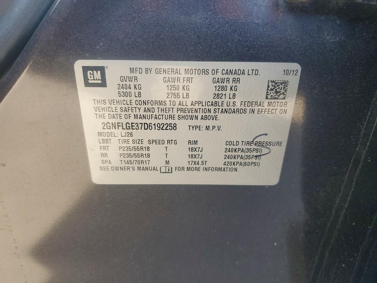 2013 Chevrolet Equinox Ltz Коричневый vin: 2GNFLGE37D6192258