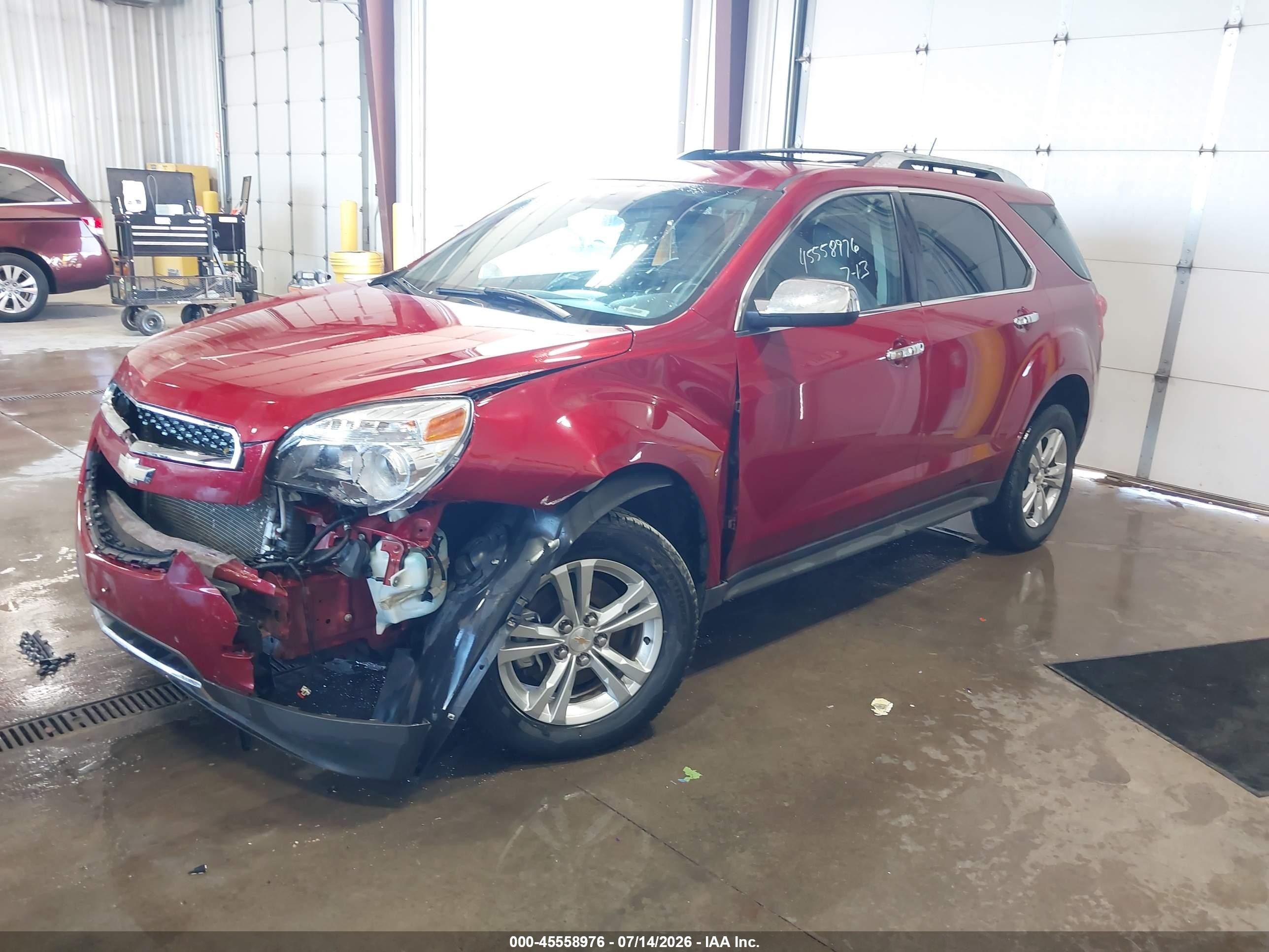 2013 Chevrolet Equinox Ltz Red vin: 2GNFLGE37D6267167