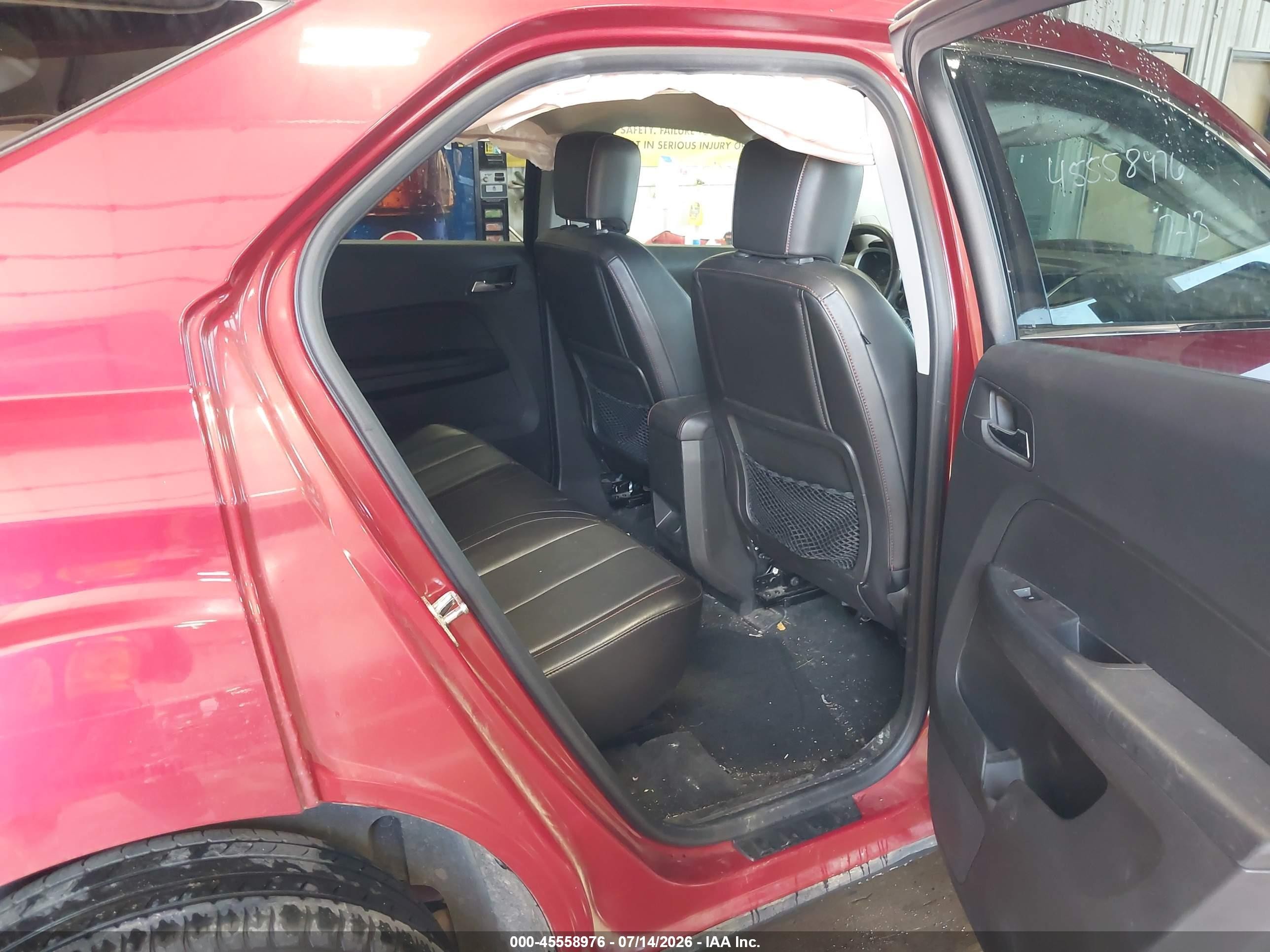 2013 Chevrolet Equinox Ltz Red vin: 2GNFLGE37D6267167