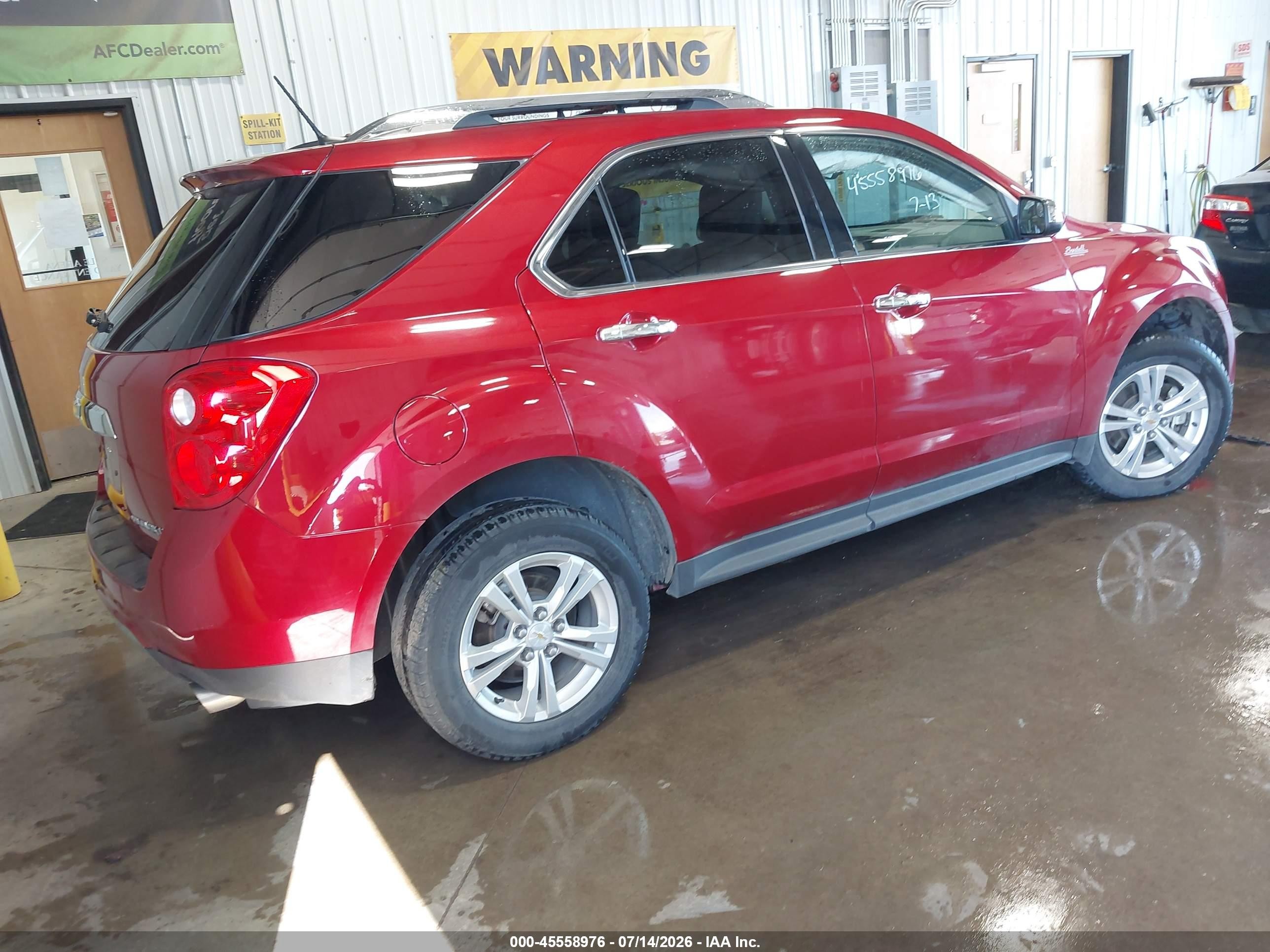 2013 Chevrolet Equinox Ltz Red vin: 2GNFLGE37D6267167