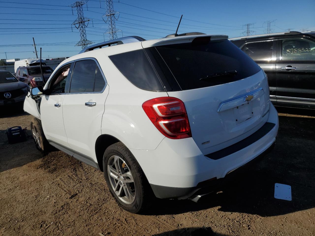 2016 Chevrolet Equinox Ltz White vin: 2GNFLGE38G6213994