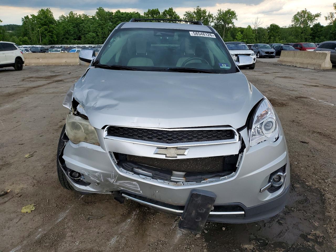 2012 Chevrolet Equinox Ltz Silver vin: 2GNFLGE50C6150434