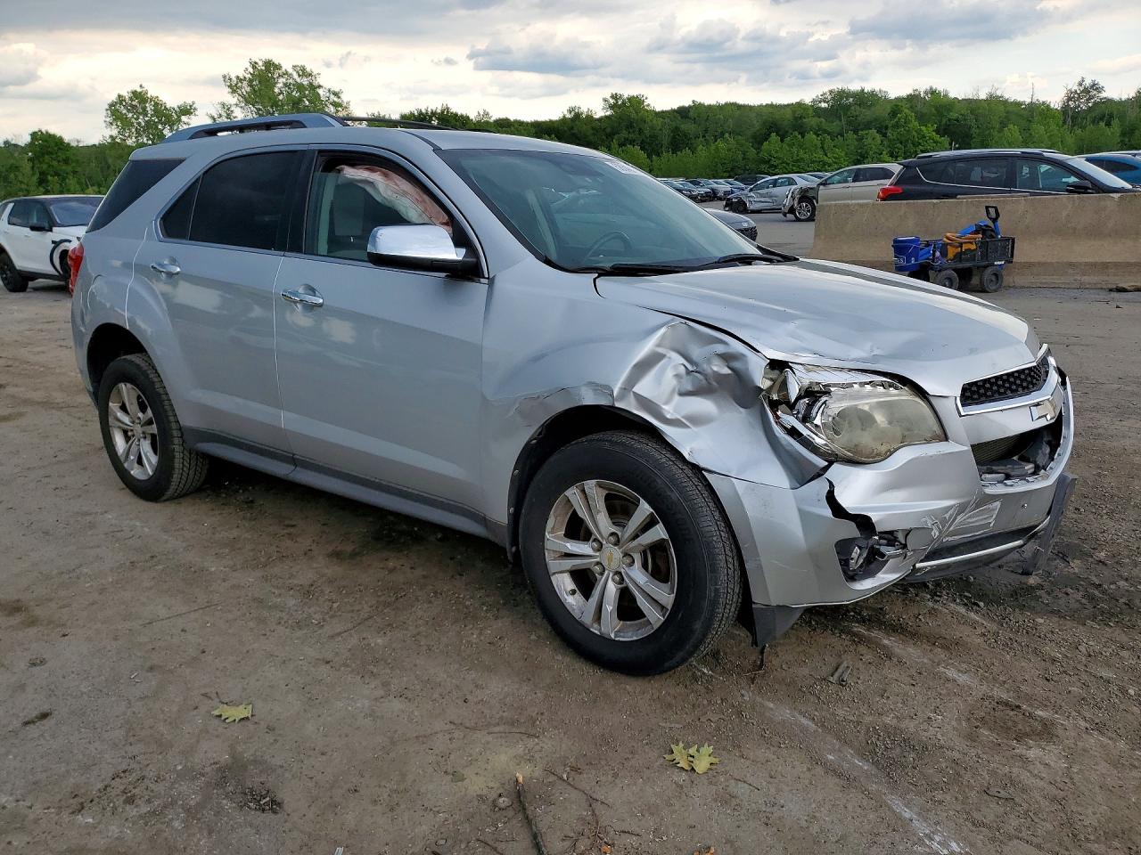 2012 Chevrolet Equinox Ltz Silver vin: 2GNFLGE50C6150434