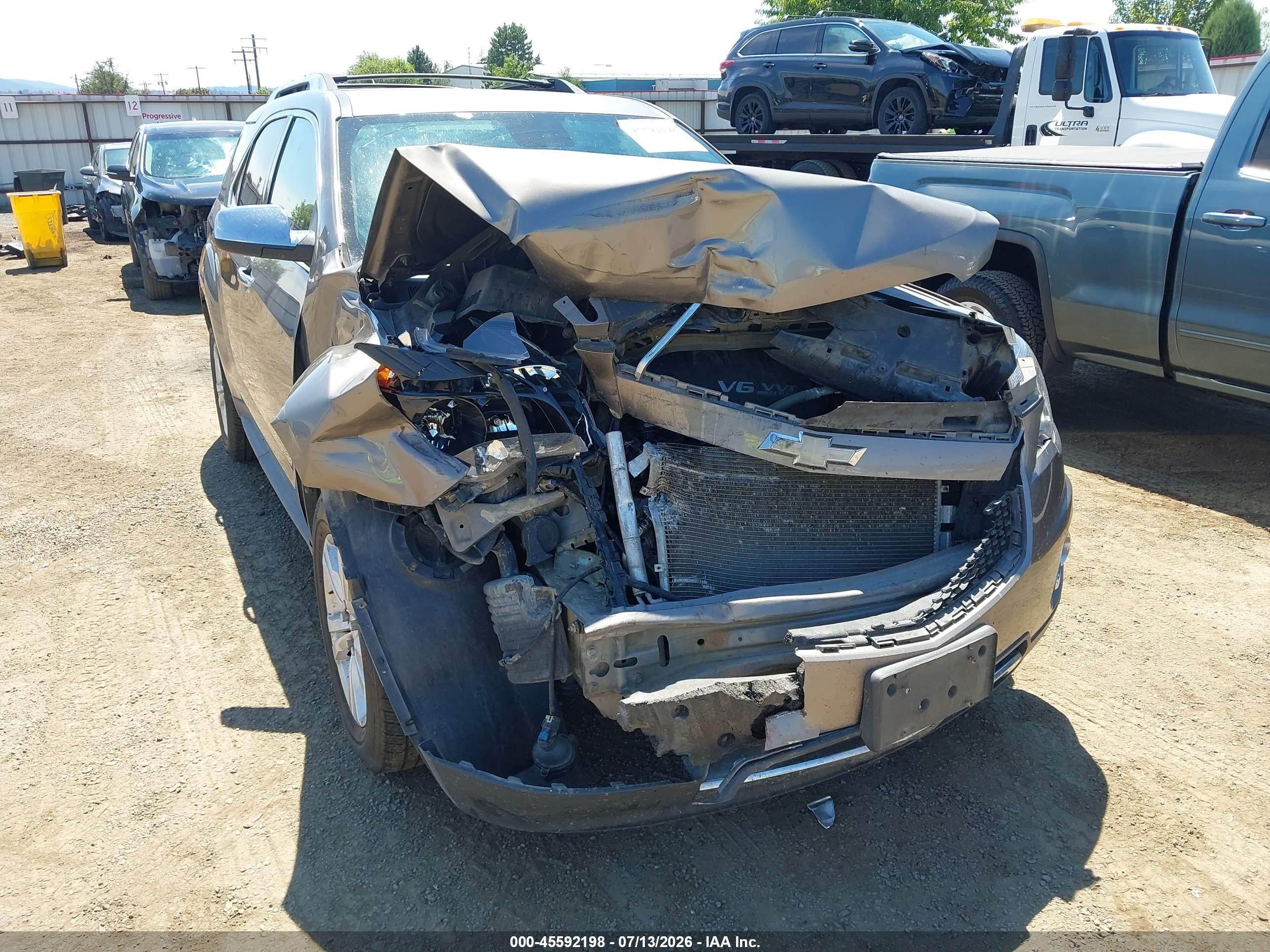 2012 Chevrolet Equinox Ltz Серый vin: 2GNFLGE50C6202273