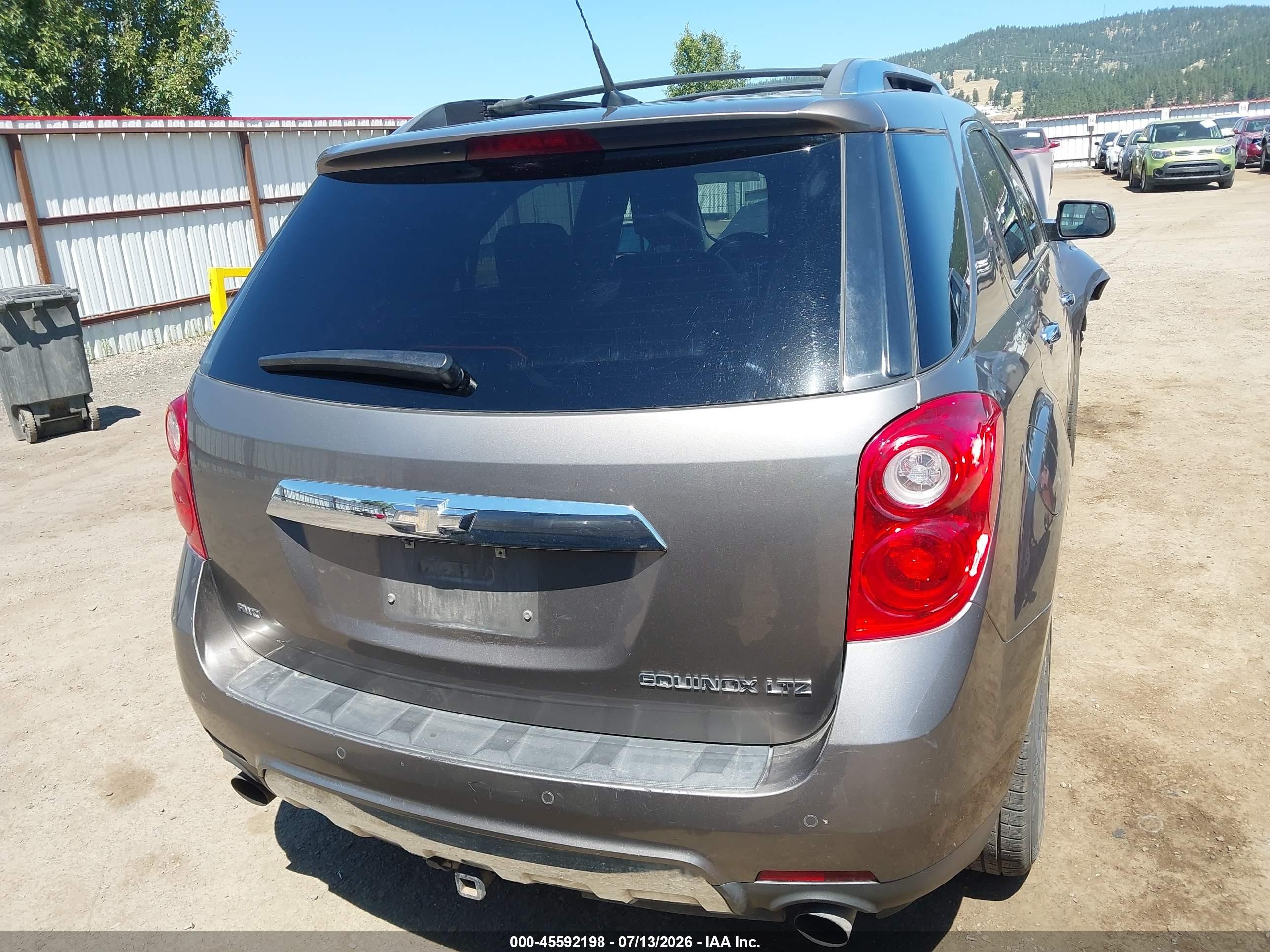 2012 Chevrolet Equinox Ltz Серый vin: 2GNFLGE50C6202273