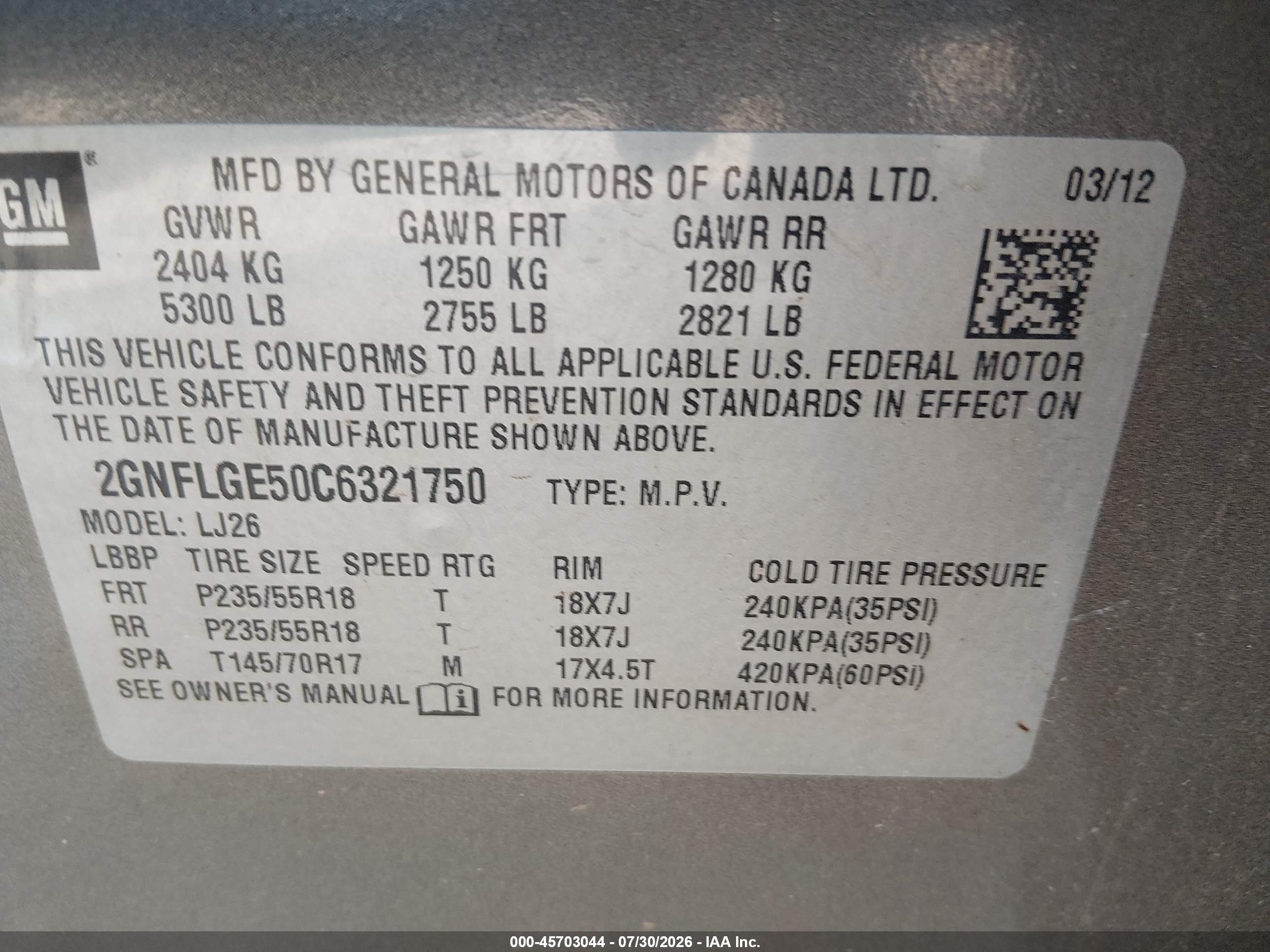 2012 Chevrolet Equinox Ltz Brown vin: 2GNFLGE50C6321750