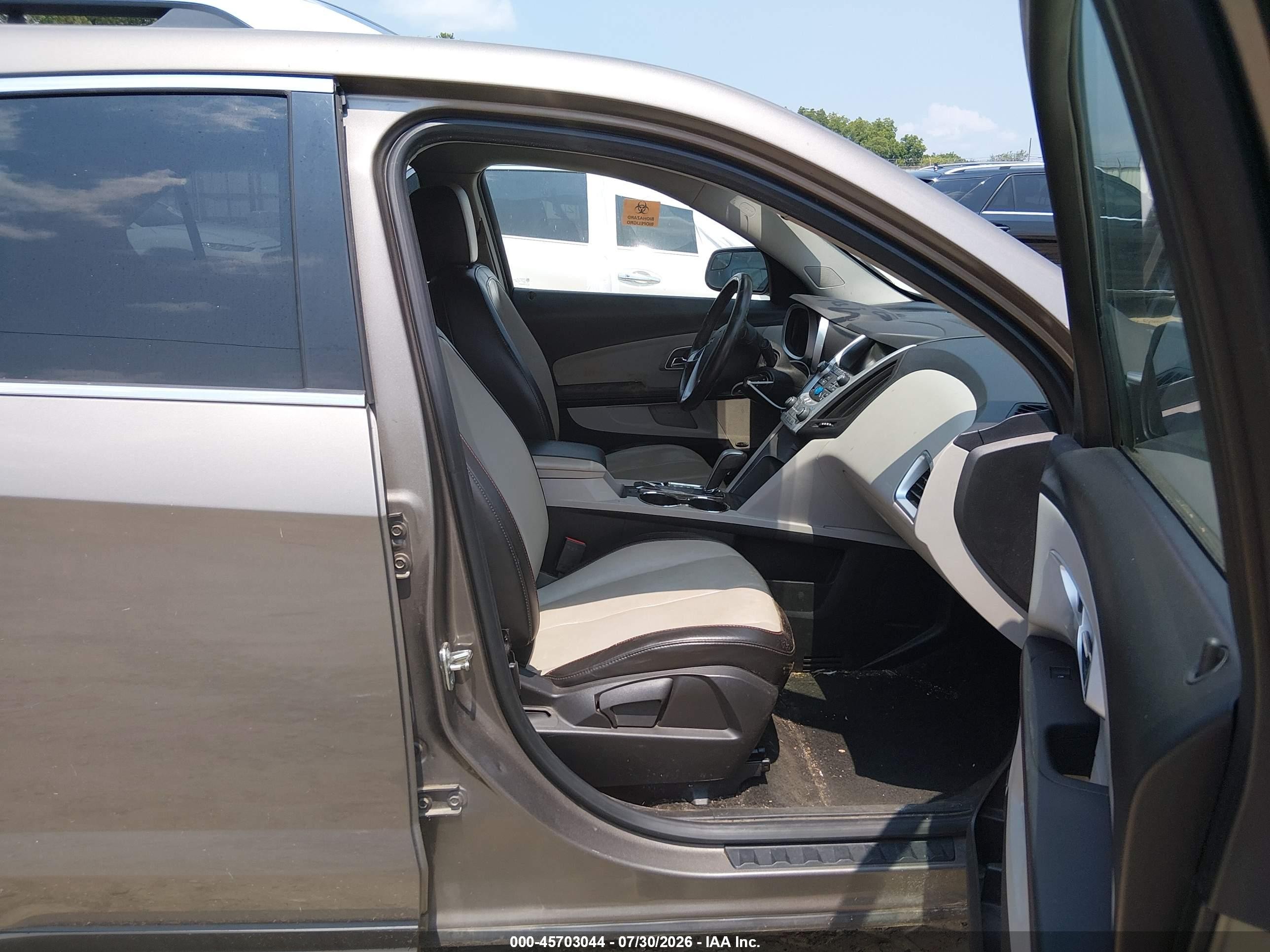 2012 Chevrolet Equinox Ltz Brown vin: 2GNFLGE50C6321750