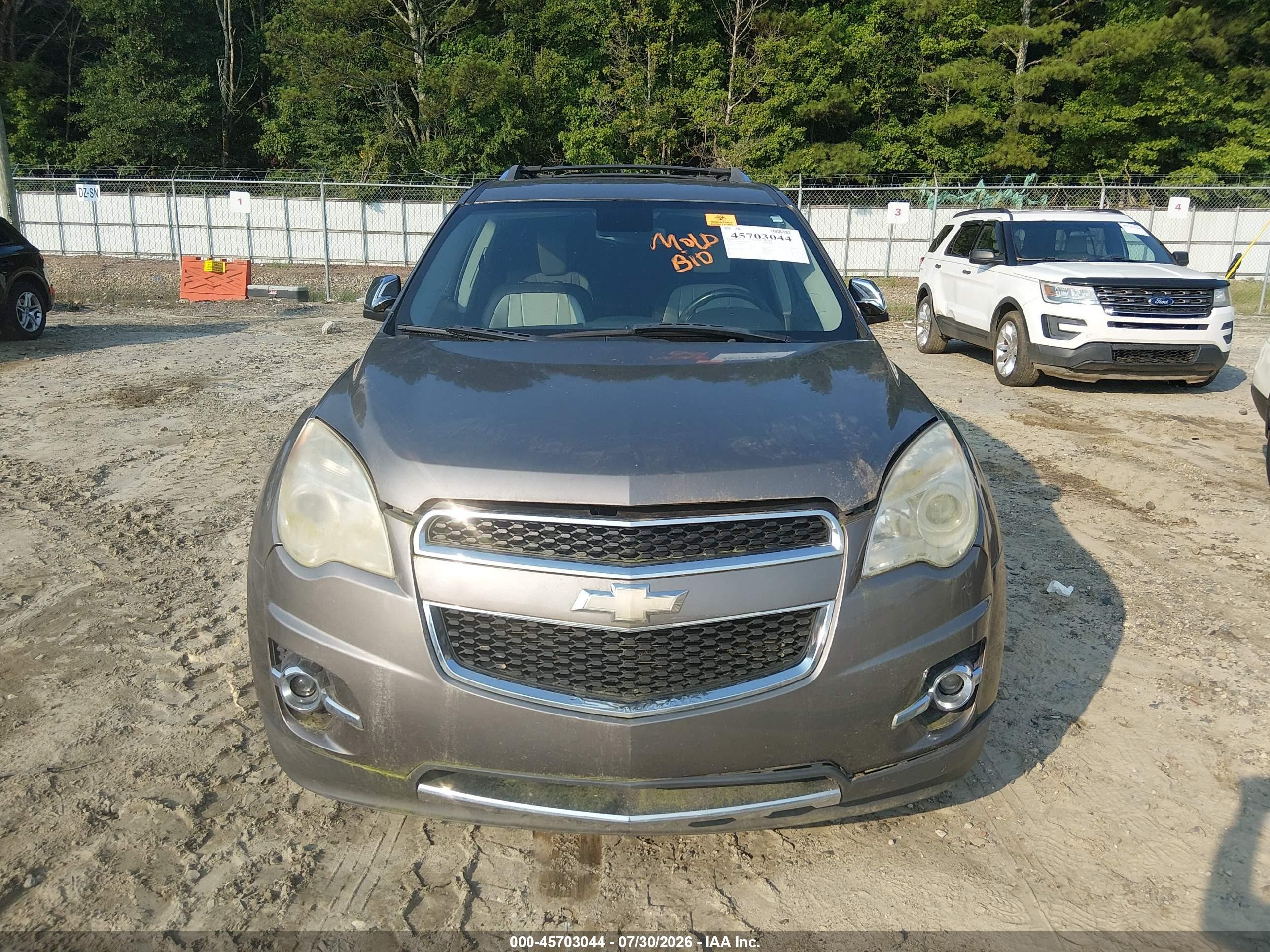 2012 Chevrolet Equinox Ltz Brown vin: 2GNFLGE50C6321750