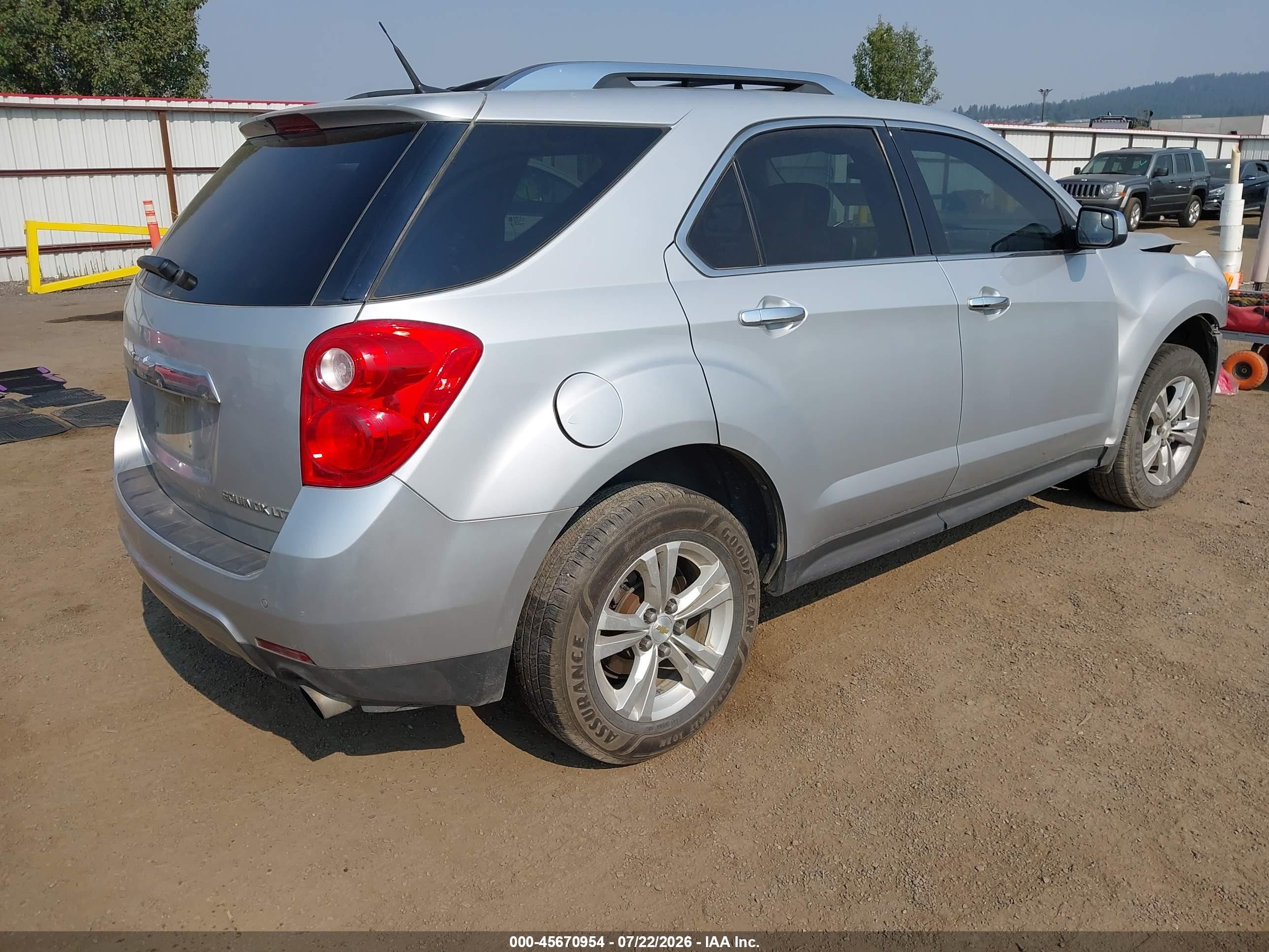2012 Chevrolet Equinox Ltz Silver vin: 2GNFLGE51C6314063