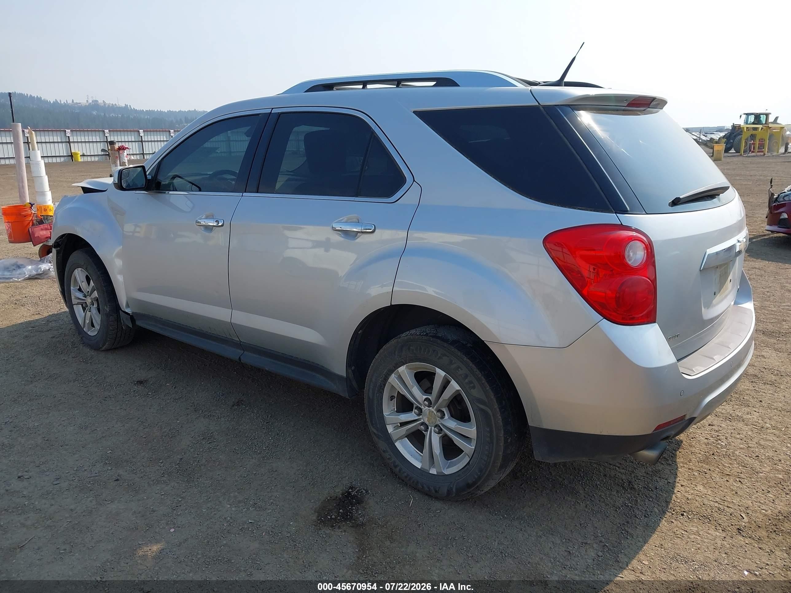 2012 Chevrolet Equinox Ltz Silver vin: 2GNFLGE51C6314063