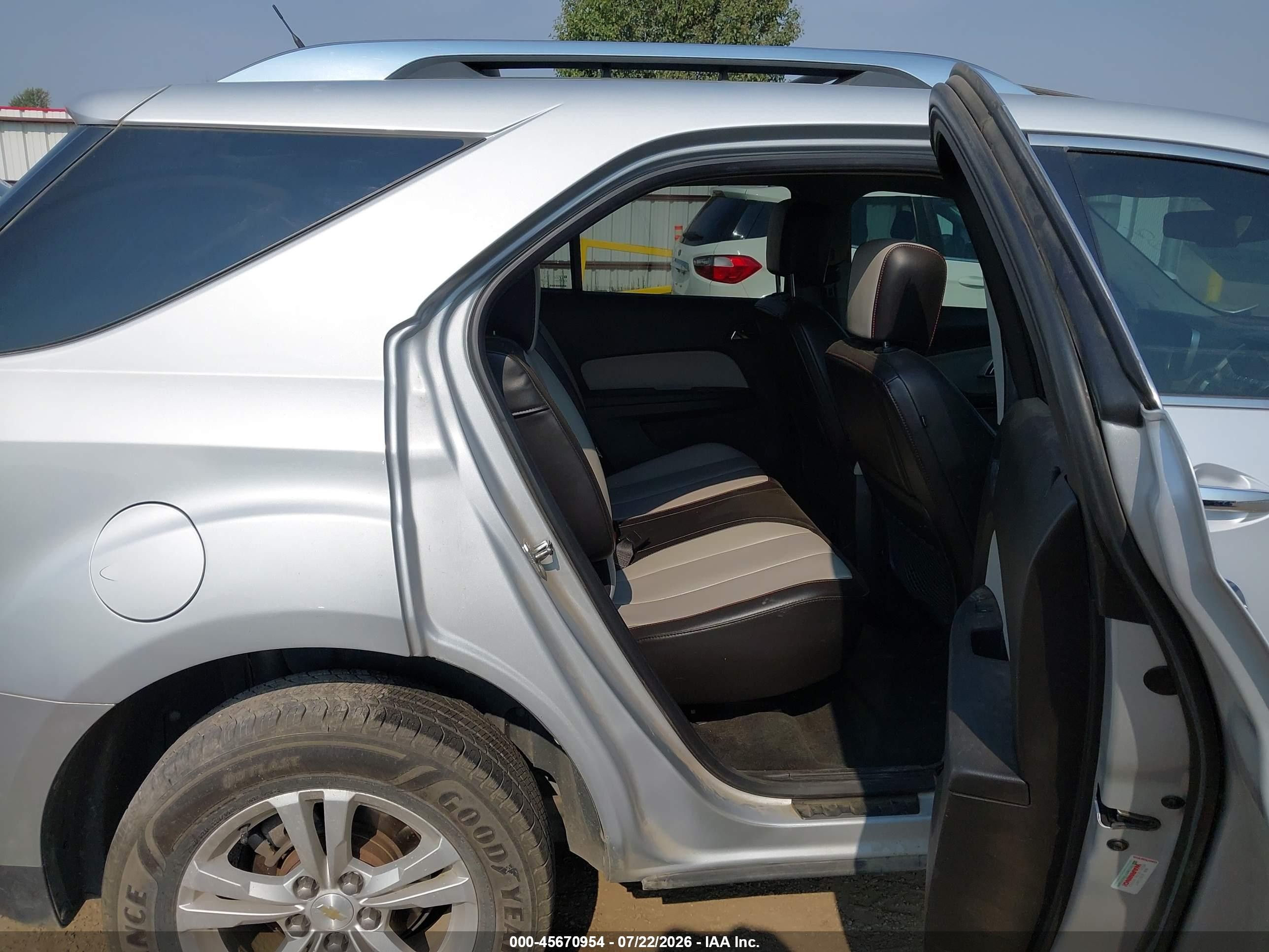 2012 Chevrolet Equinox Ltz Silver vin: 2GNFLGE51C6314063
