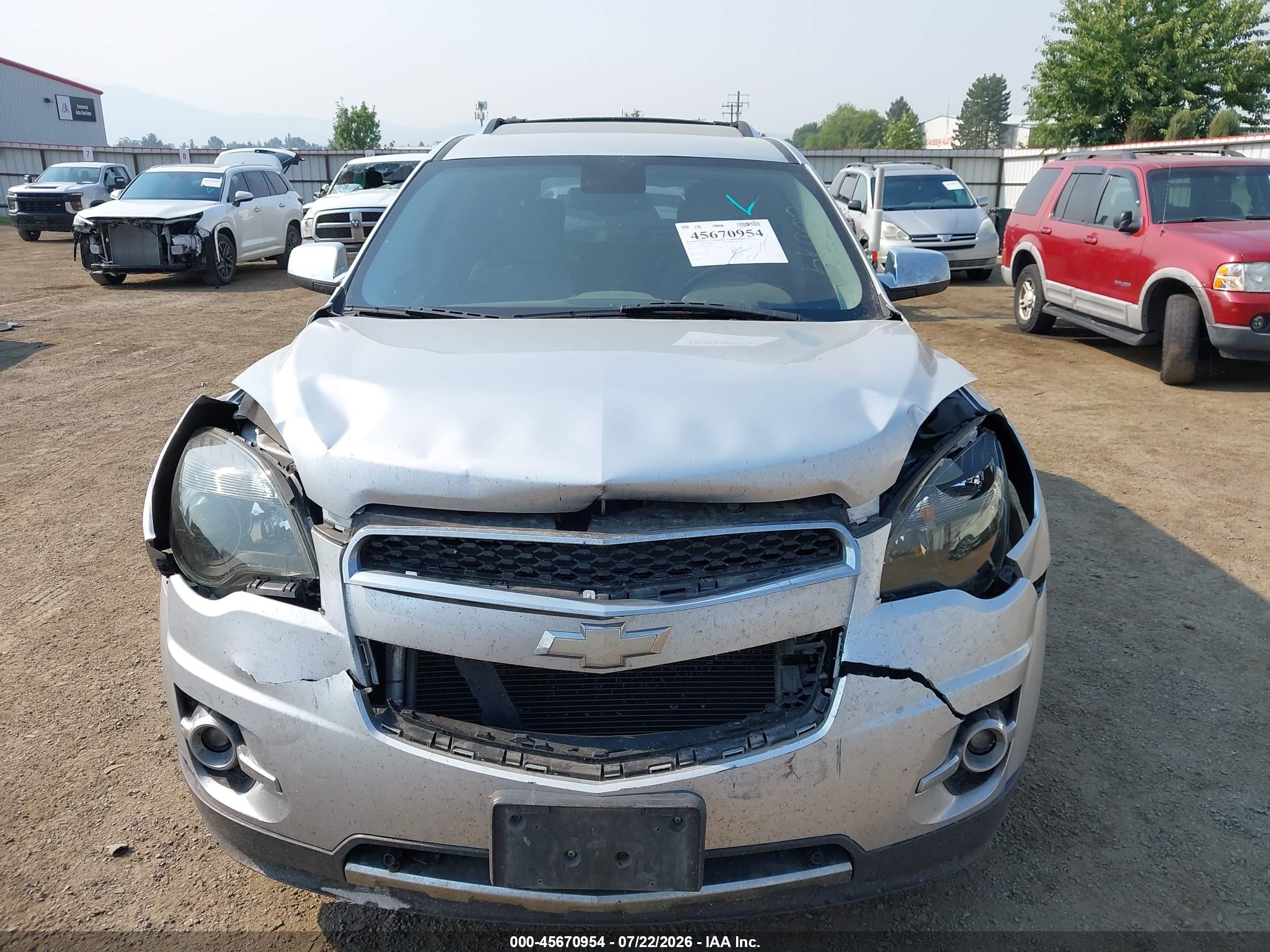 2012 Chevrolet Equinox Ltz Silver vin: 2GNFLGE51C6314063