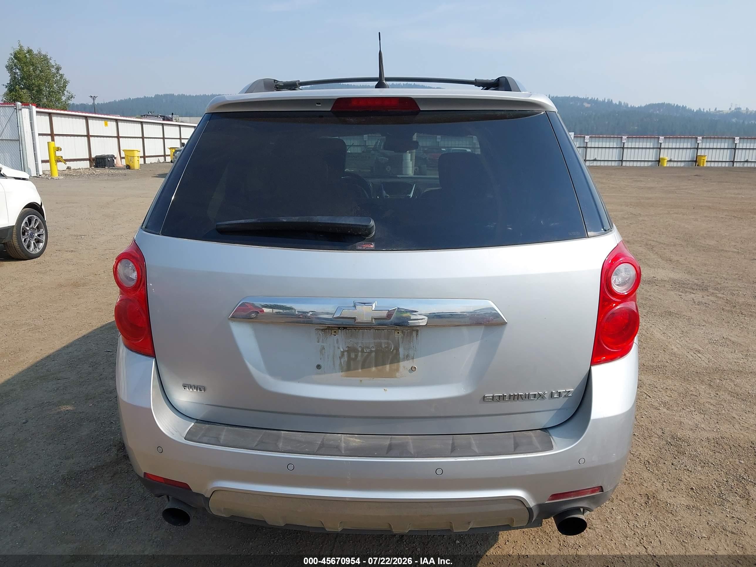 2012 Chevrolet Equinox Ltz Silver vin: 2GNFLGE51C6314063