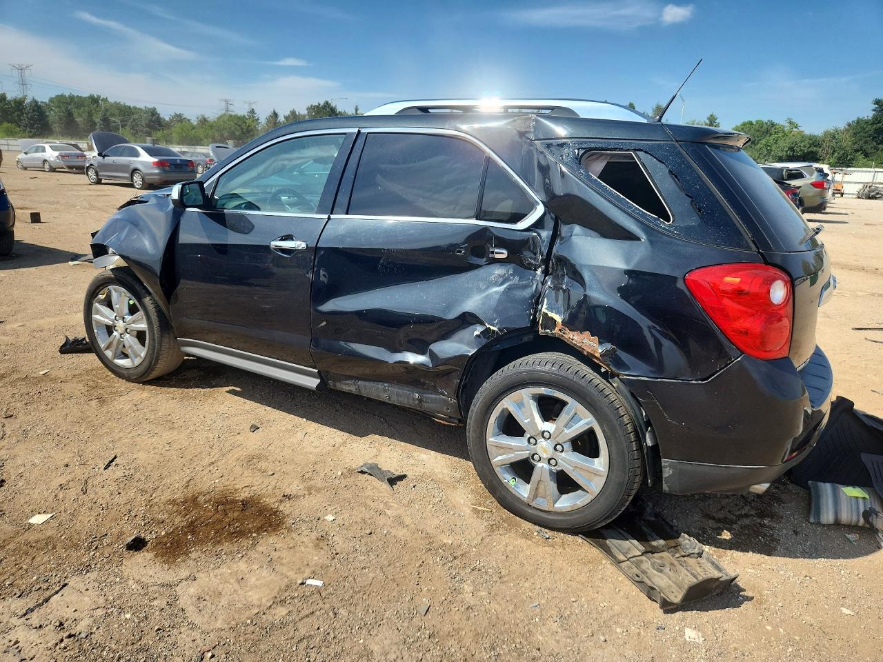 2012 Chevrolet Equinox Ltz Black vin: 2GNFLGE54C6205824