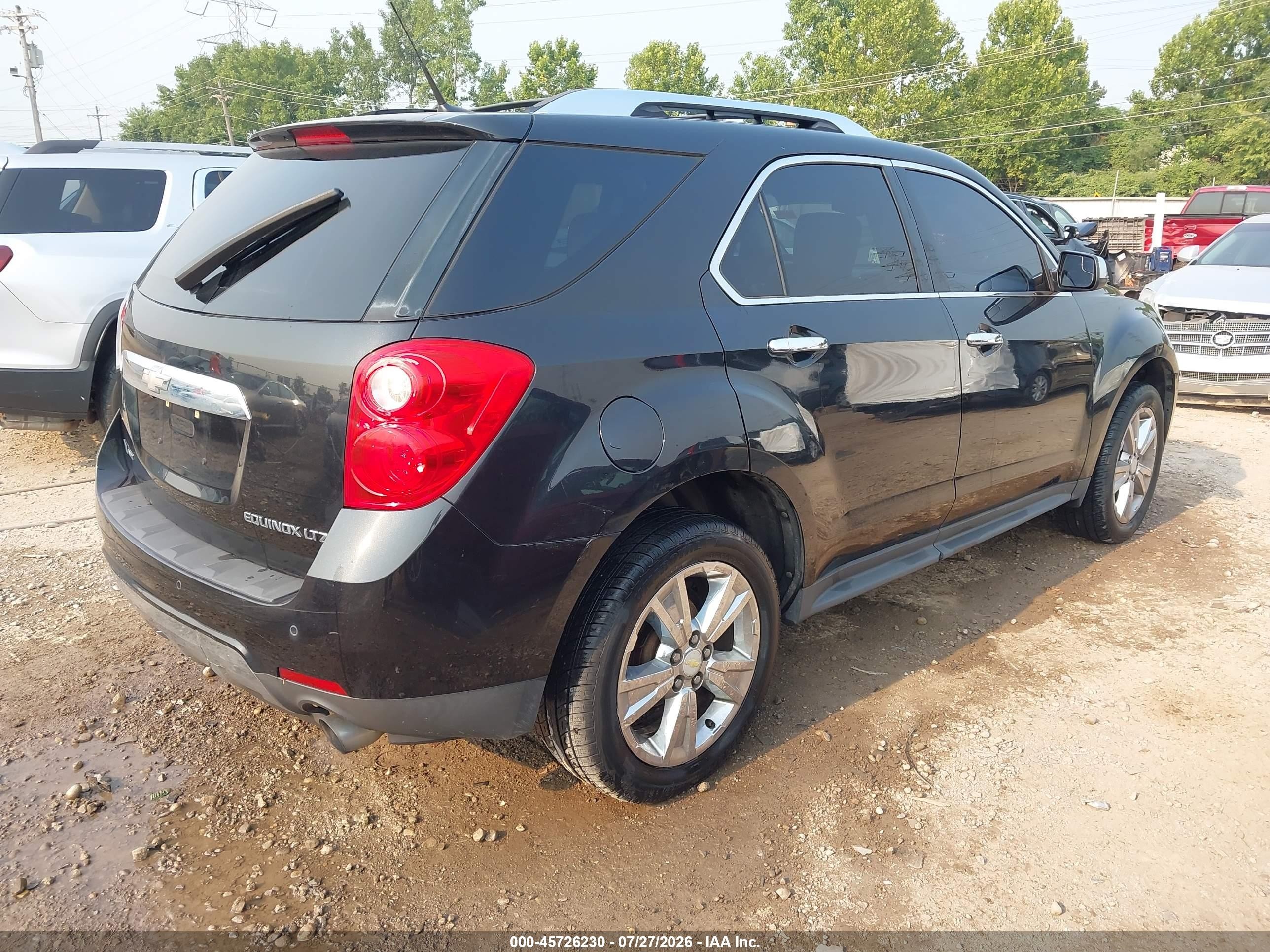 2012 Chevrolet Equinox Ltz Black vin: 2GNFLGE56C6182577