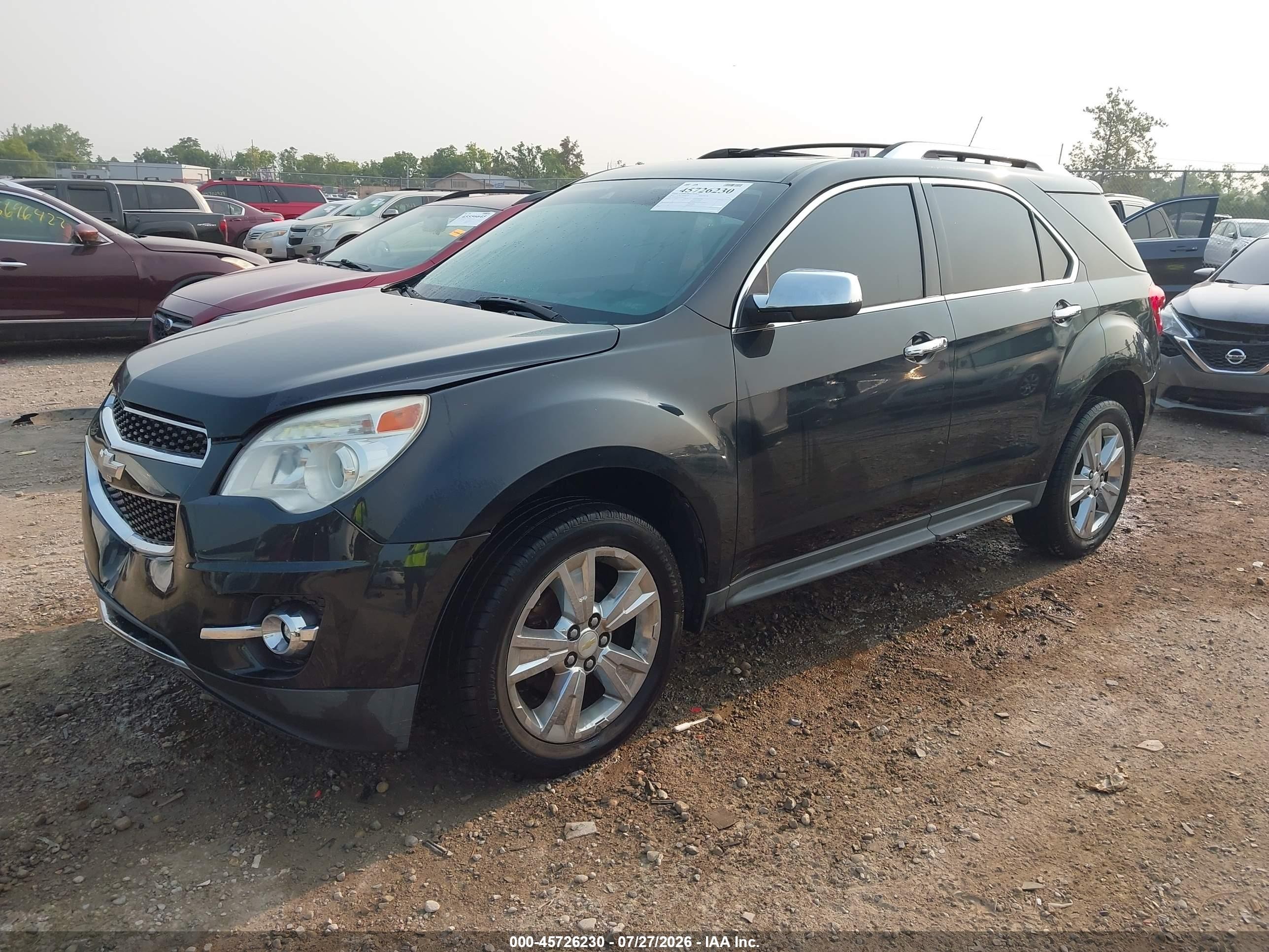 2012 Chevrolet Equinox Ltz Black vin: 2GNFLGE56C6182577