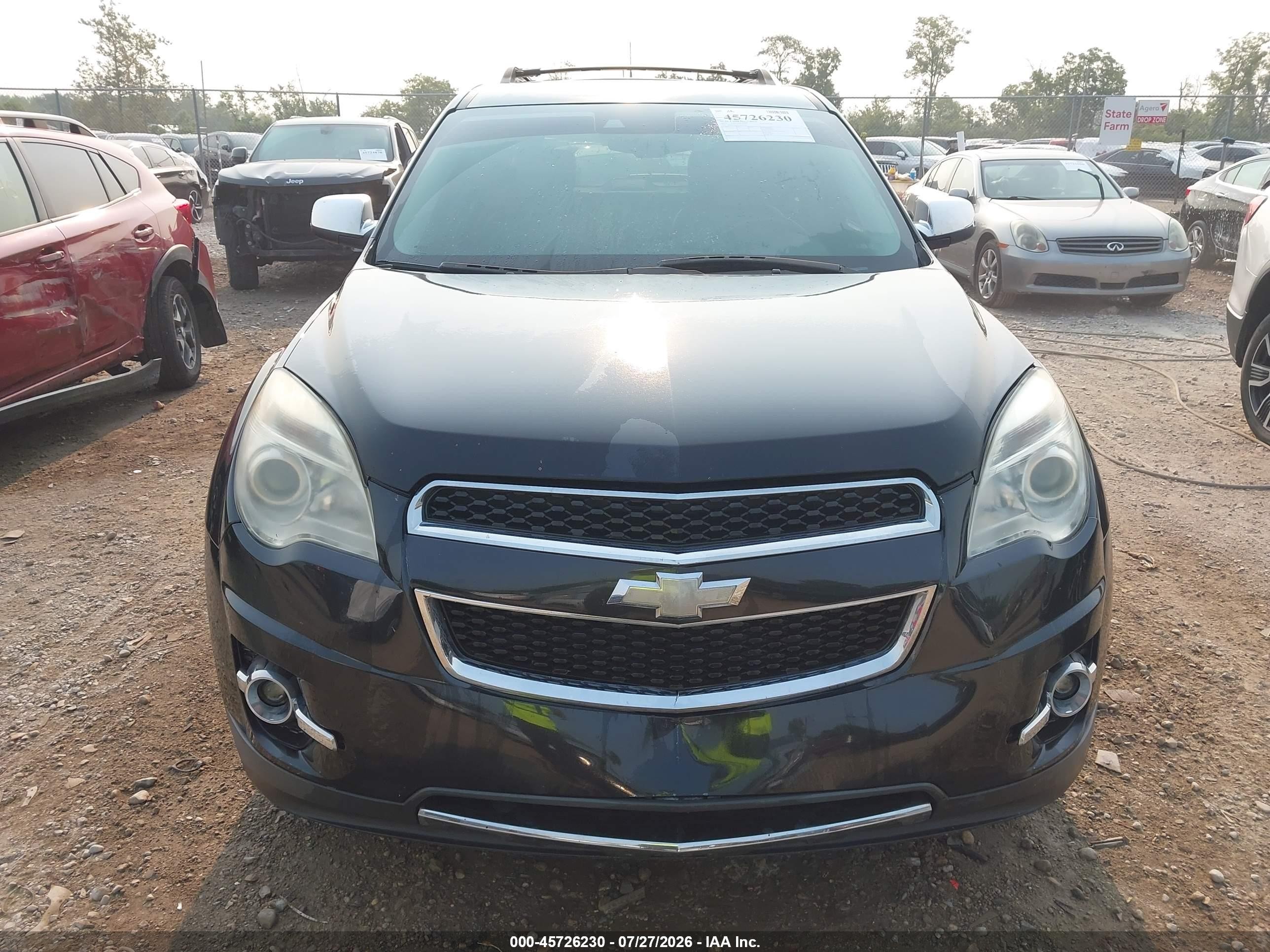 2012 Chevrolet Equinox Ltz Black vin: 2GNFLGE56C6182577