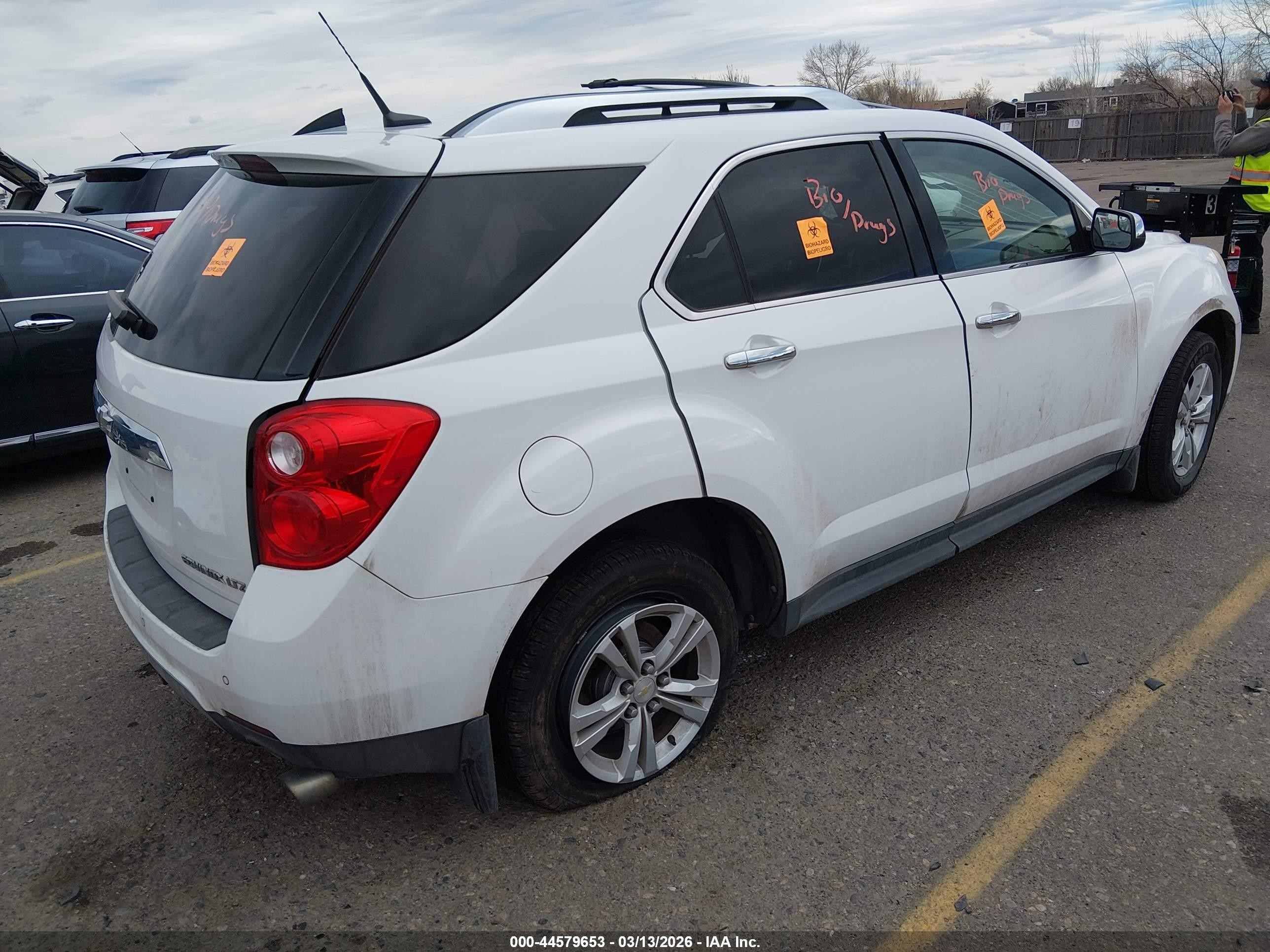 2012 Chevrolet Equinox Ltz Белый vin: 2GNFLGE56C6266396