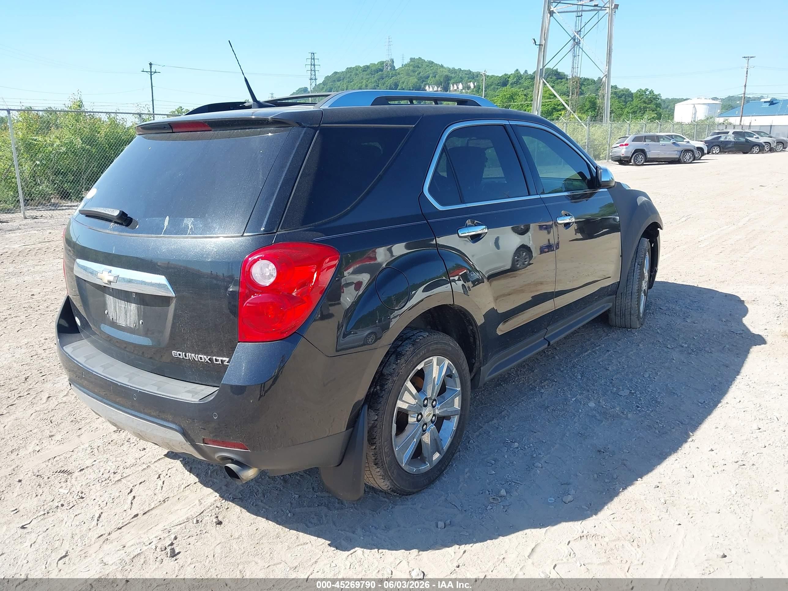2012 Chevrolet Equinox Ltz Black vin: 2GNFLGE58C6289226