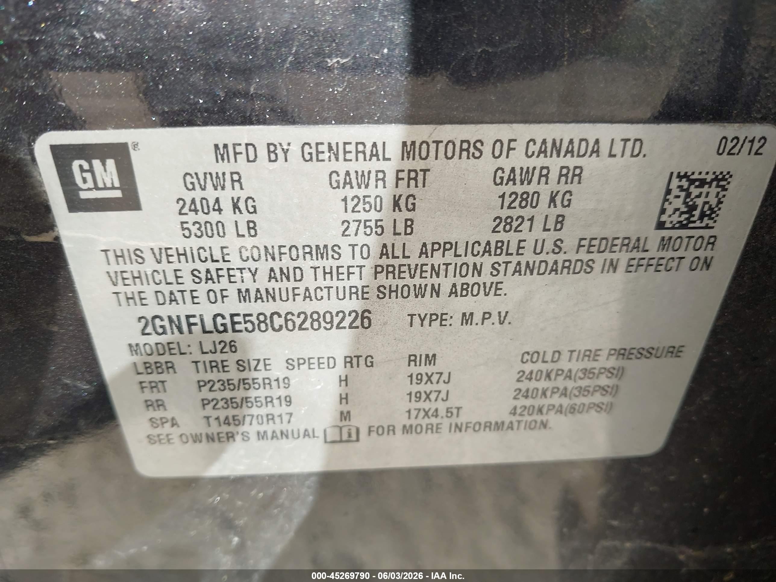 2012 Chevrolet Equinox Ltz Black vin: 2GNFLGE58C6289226