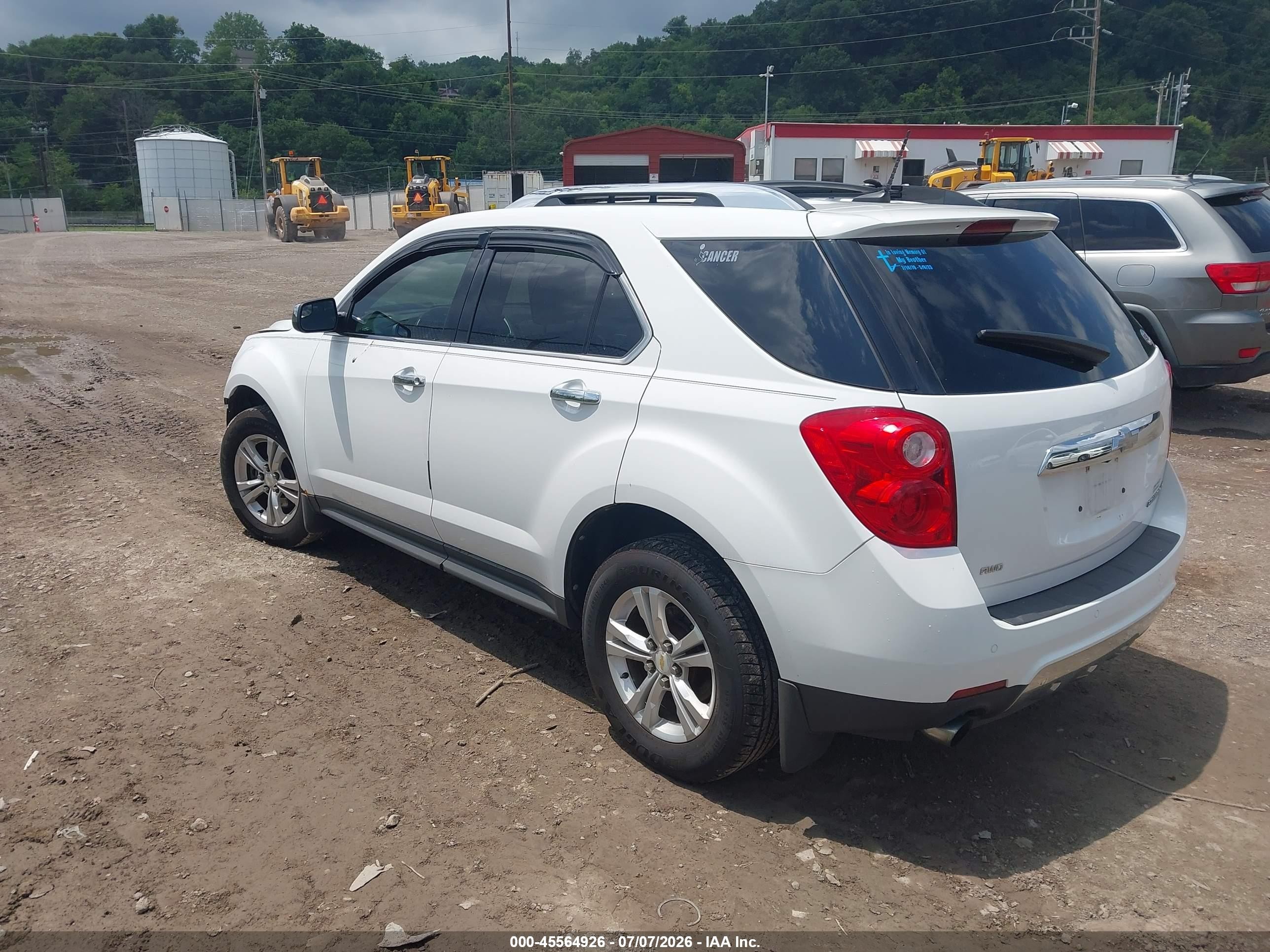 2012 Chevrolet Equinox Ltz Белый vin: 2GNFLGE58C6312102