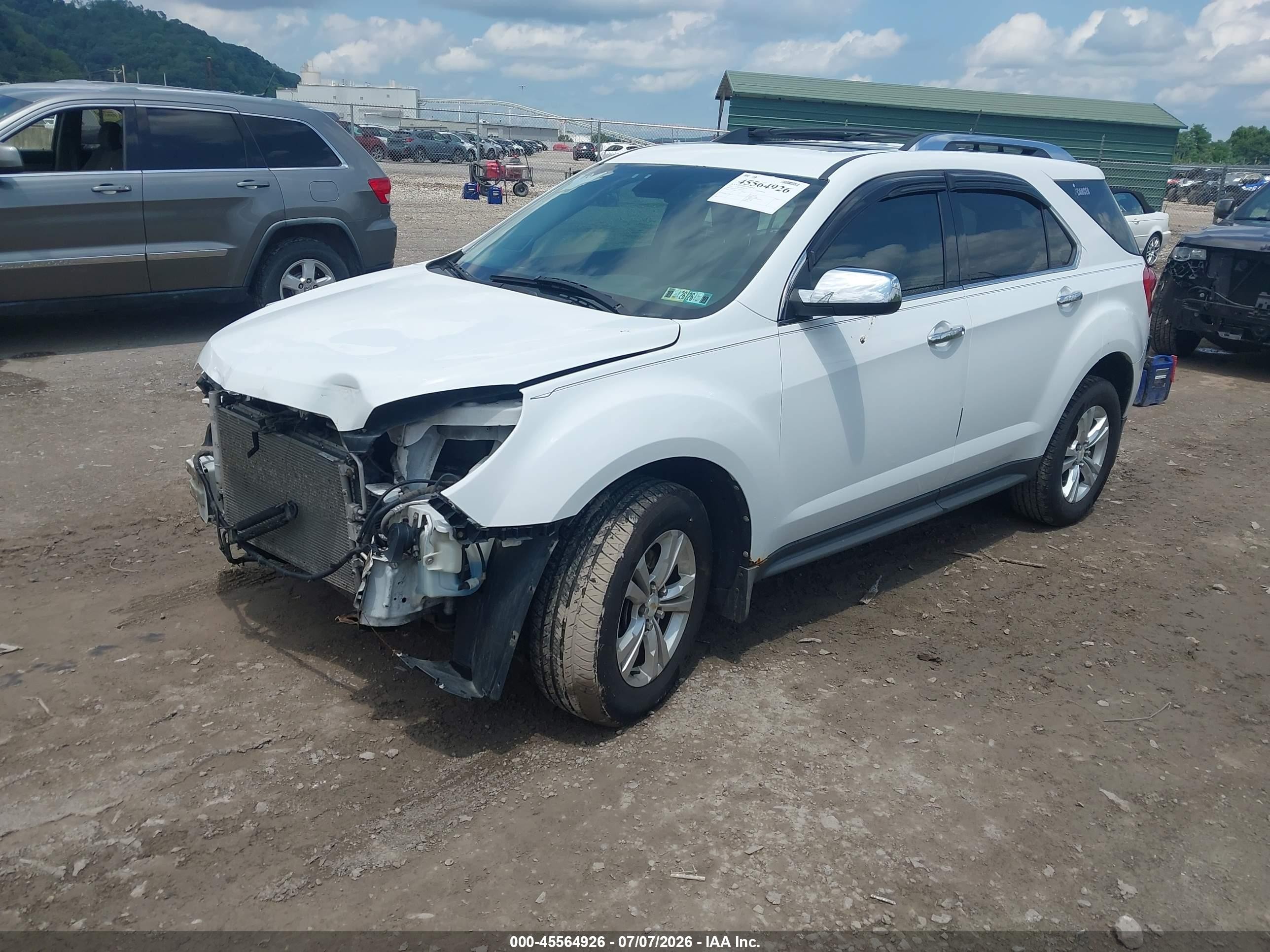 2012 Chevrolet Equinox Ltz Белый vin: 2GNFLGE58C6312102