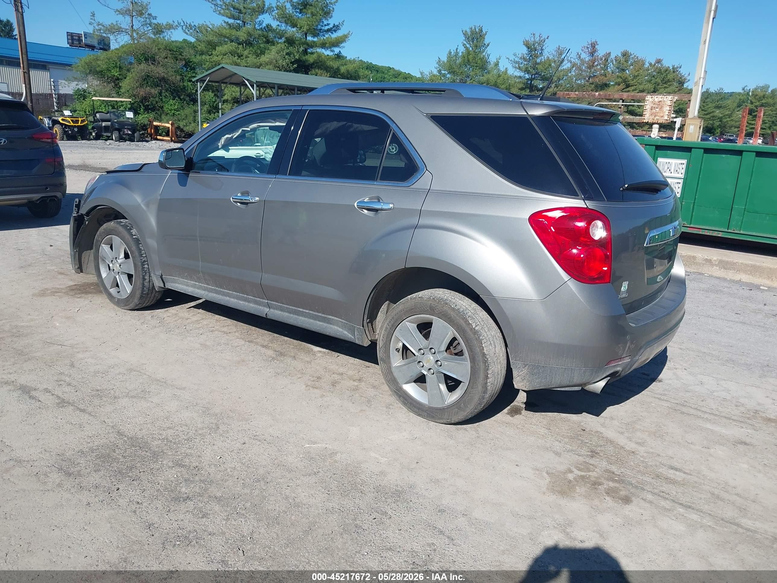 2012 Chevrolet Equinox Ltz Silver vin: 2GNFLGE59C6282527