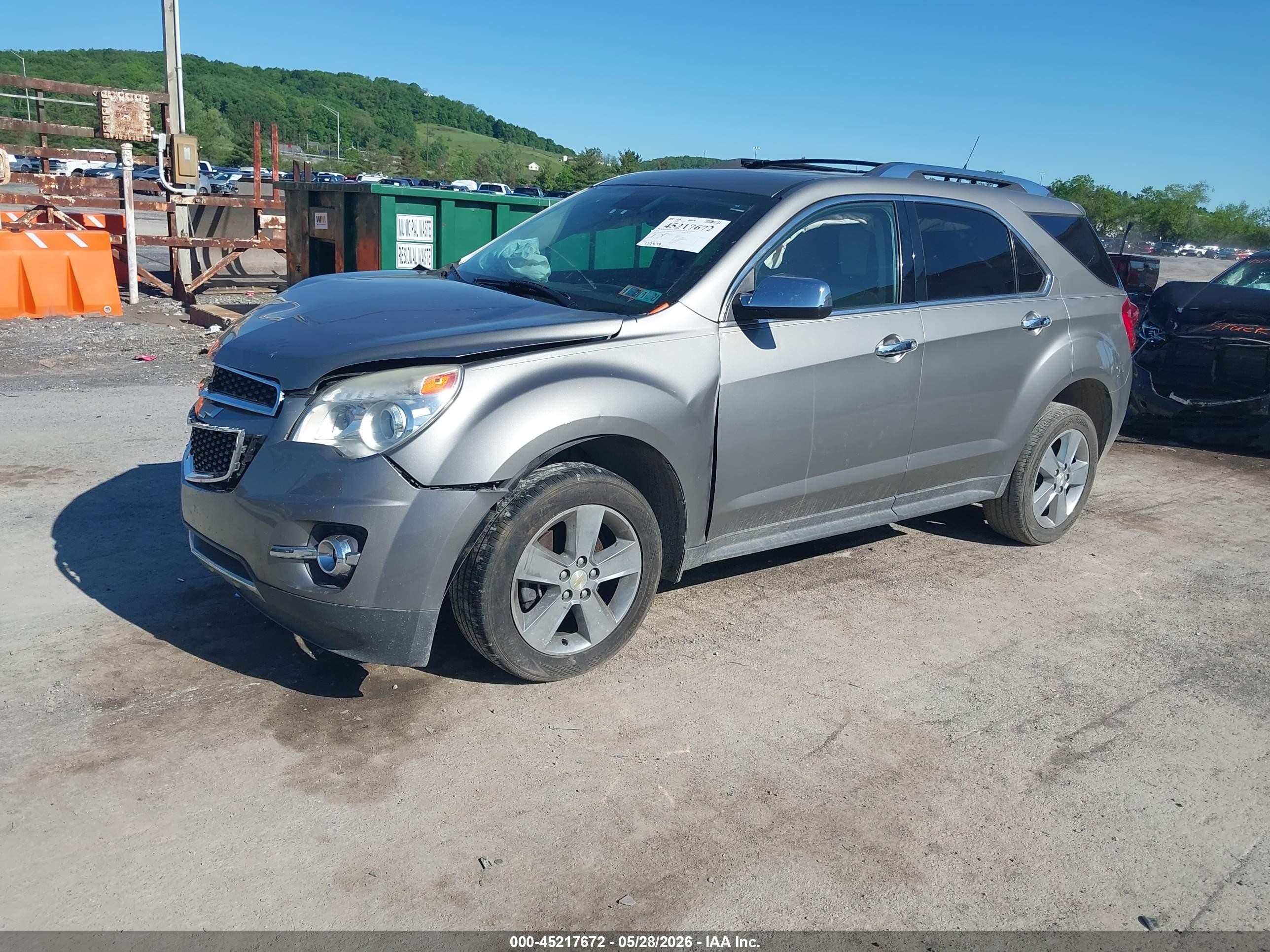 2012 Chevrolet Equinox Ltz Silver vin: 2GNFLGE59C6282527