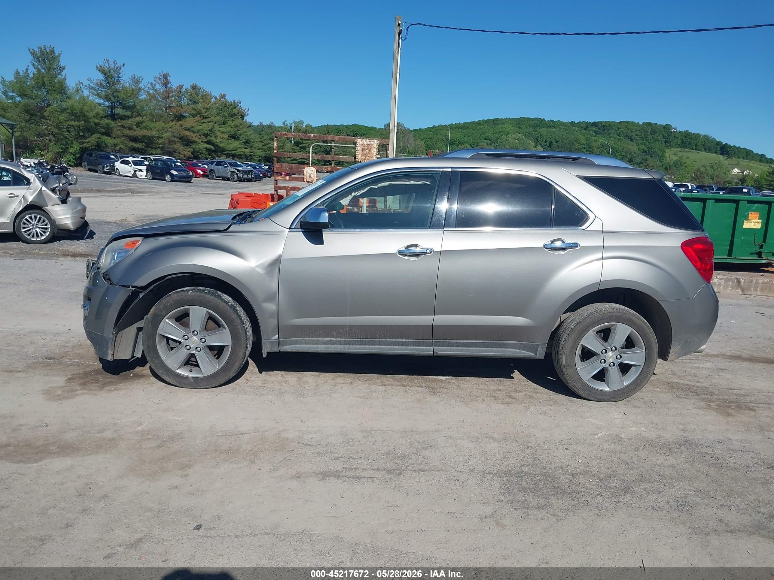 2012 Chevrolet Equinox Ltz Silver vin: 2GNFLGE59C6282527