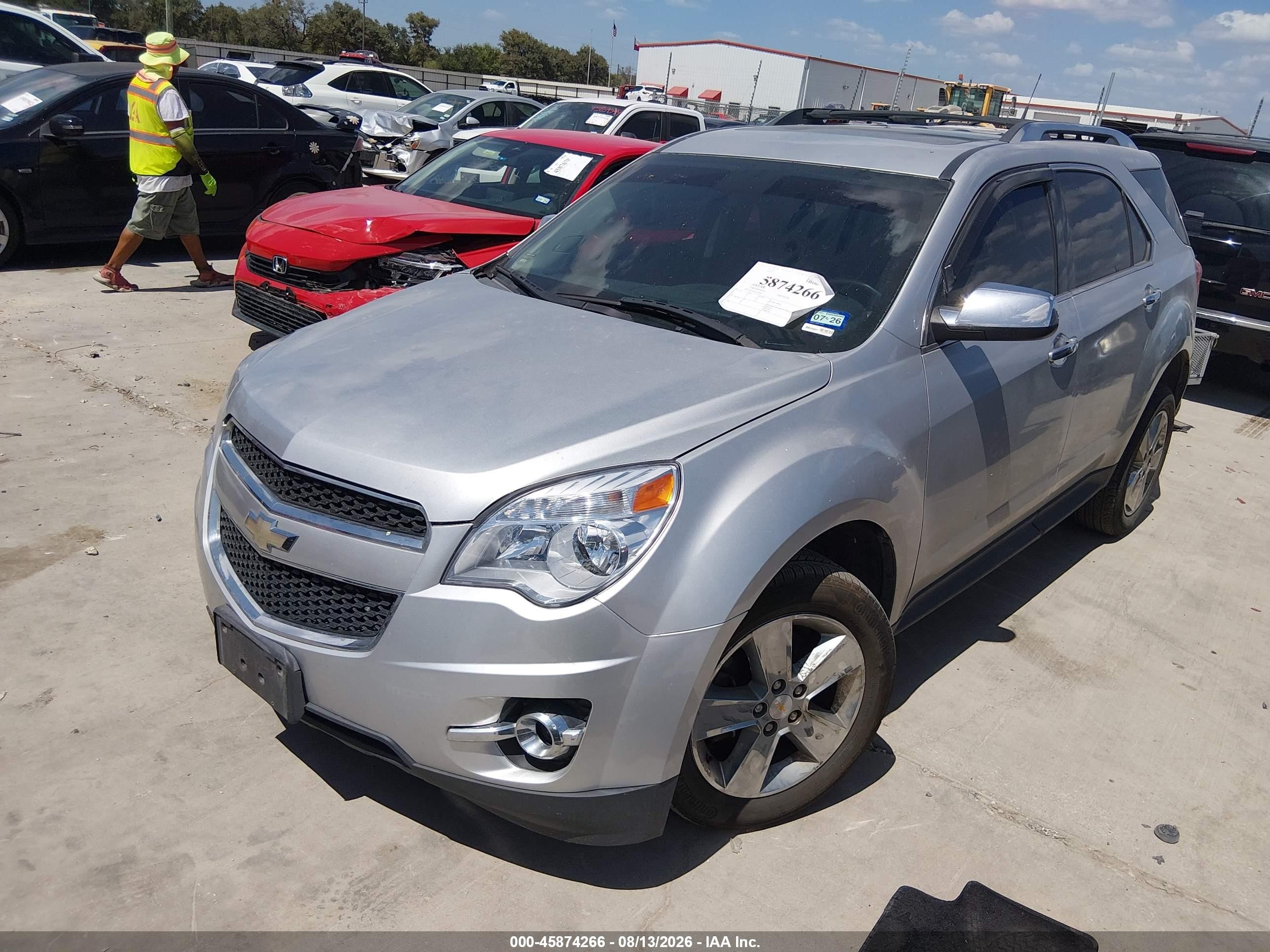 2012 Chevrolet Equinox Ltz Silver vin: 2GNFLGE5XC6232638