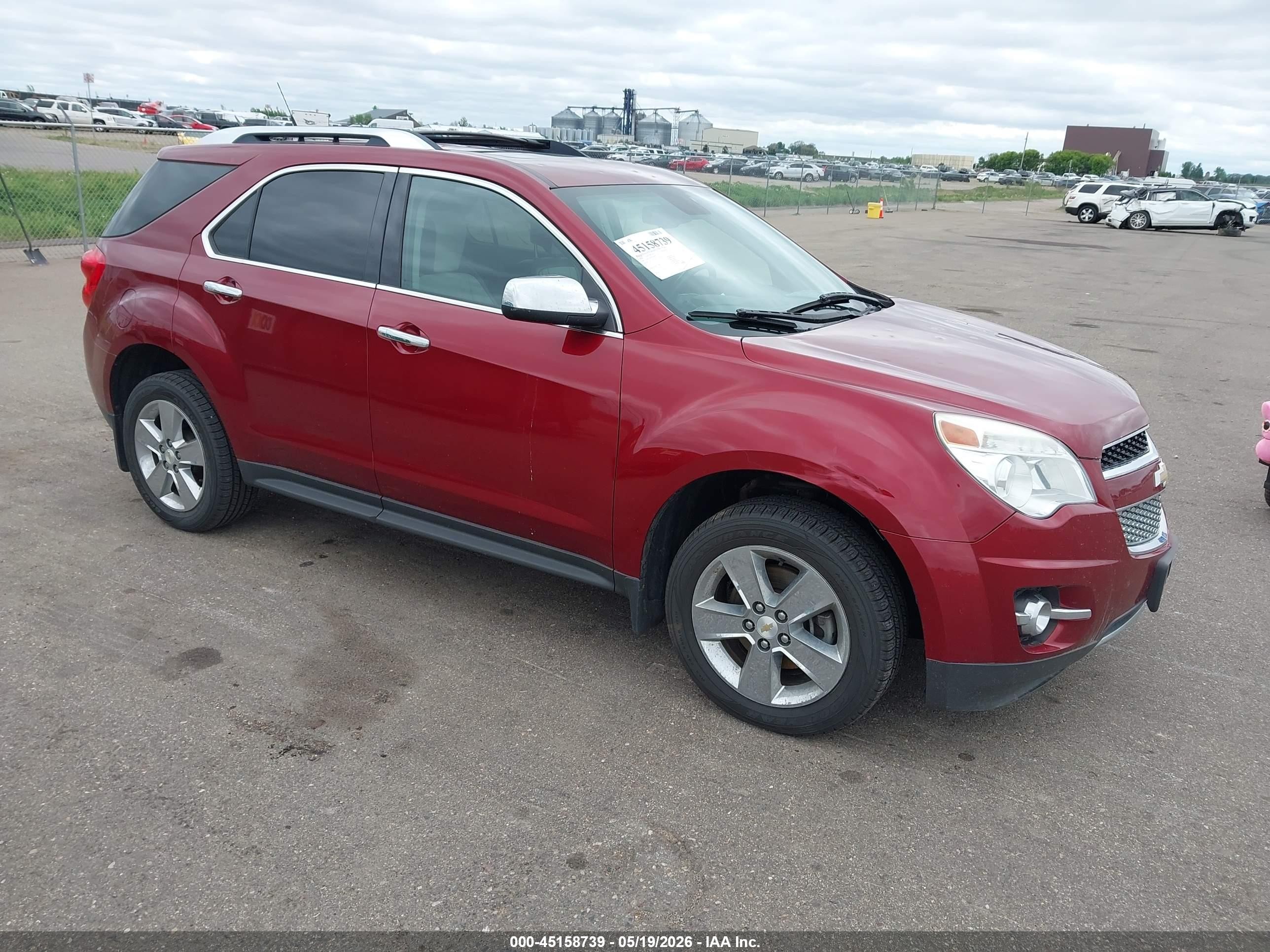 2012 Chevrolet Equinox Ltz Red vin: 2GNFLGEK0C6338697