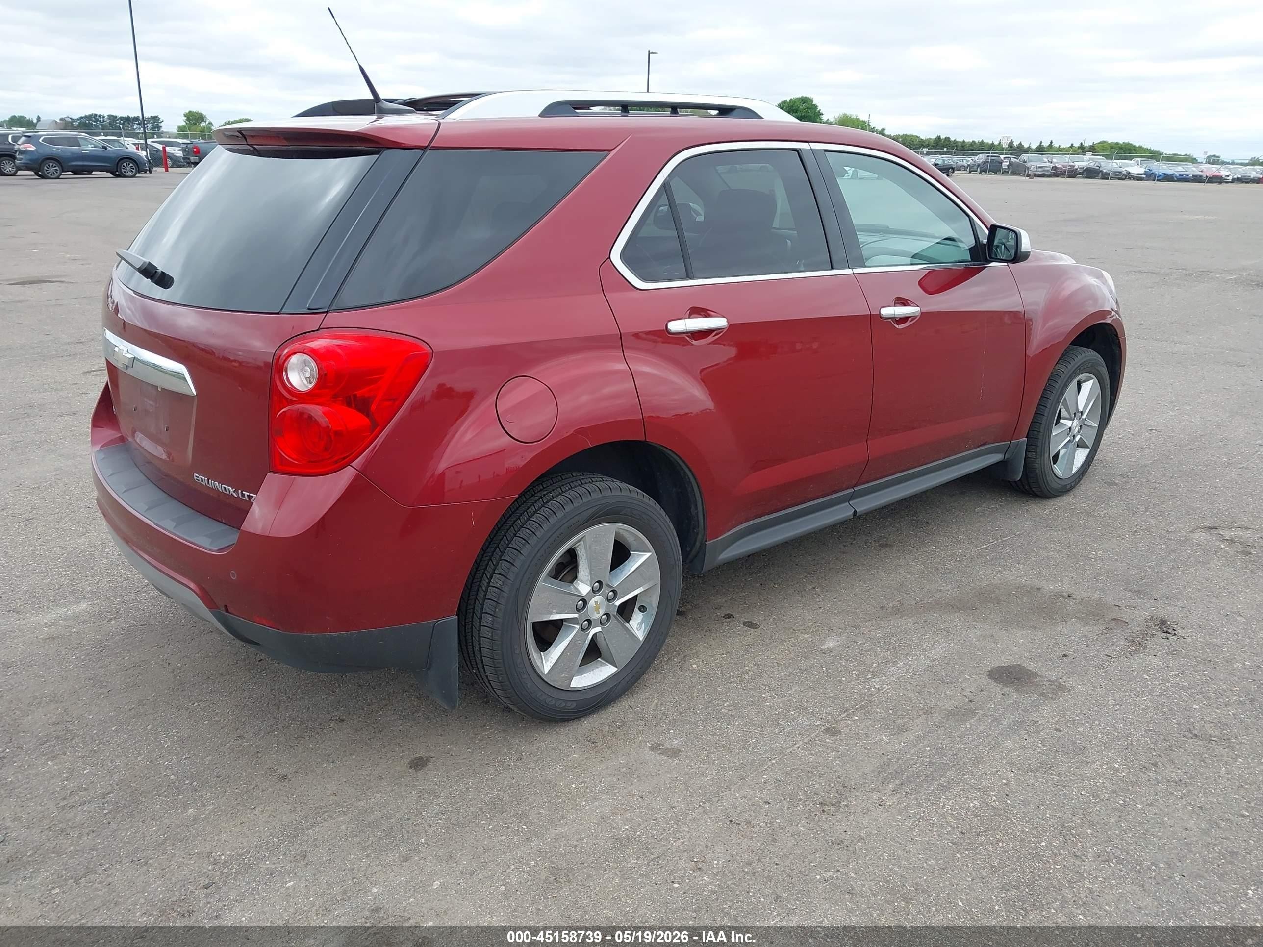 2012 Chevrolet Equinox Ltz Red vin: 2GNFLGEK0C6338697