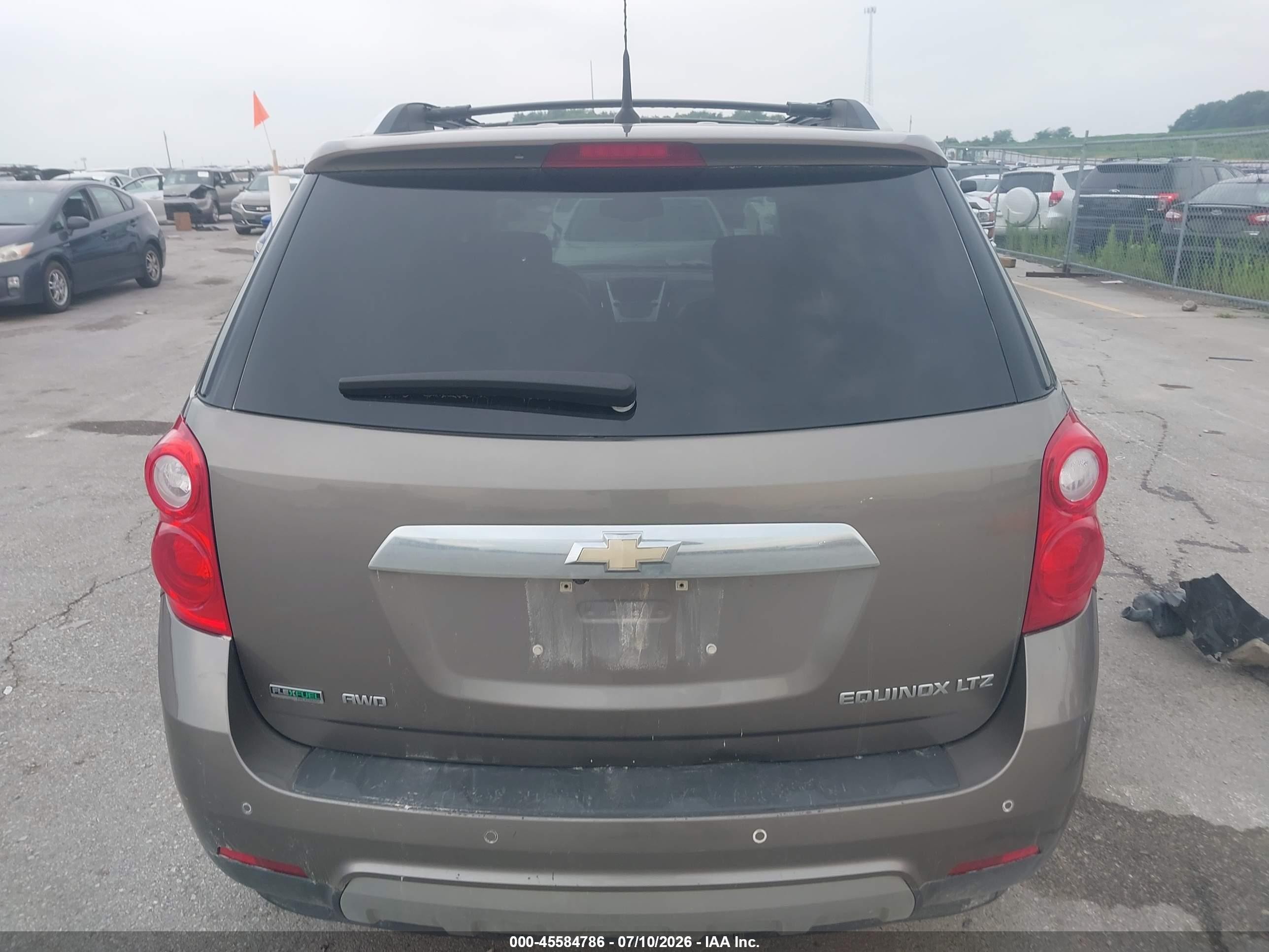 2012 Chevrolet Equinox Ltz Gray vin: 2GNFLGEK1C6141201