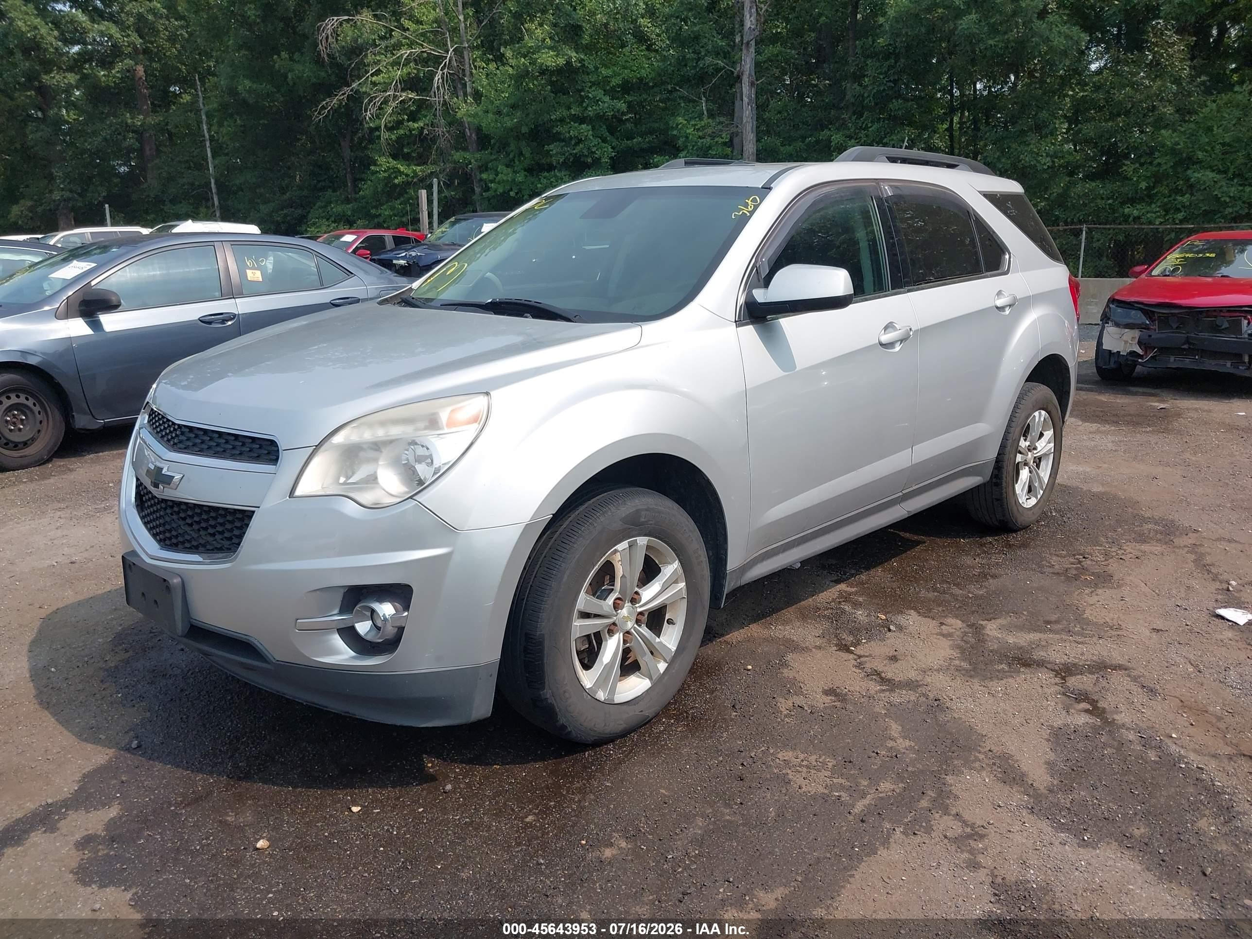 2015 Chevrolet Equinox 2lt Silver vin: 2GNFLGEK3F6326502