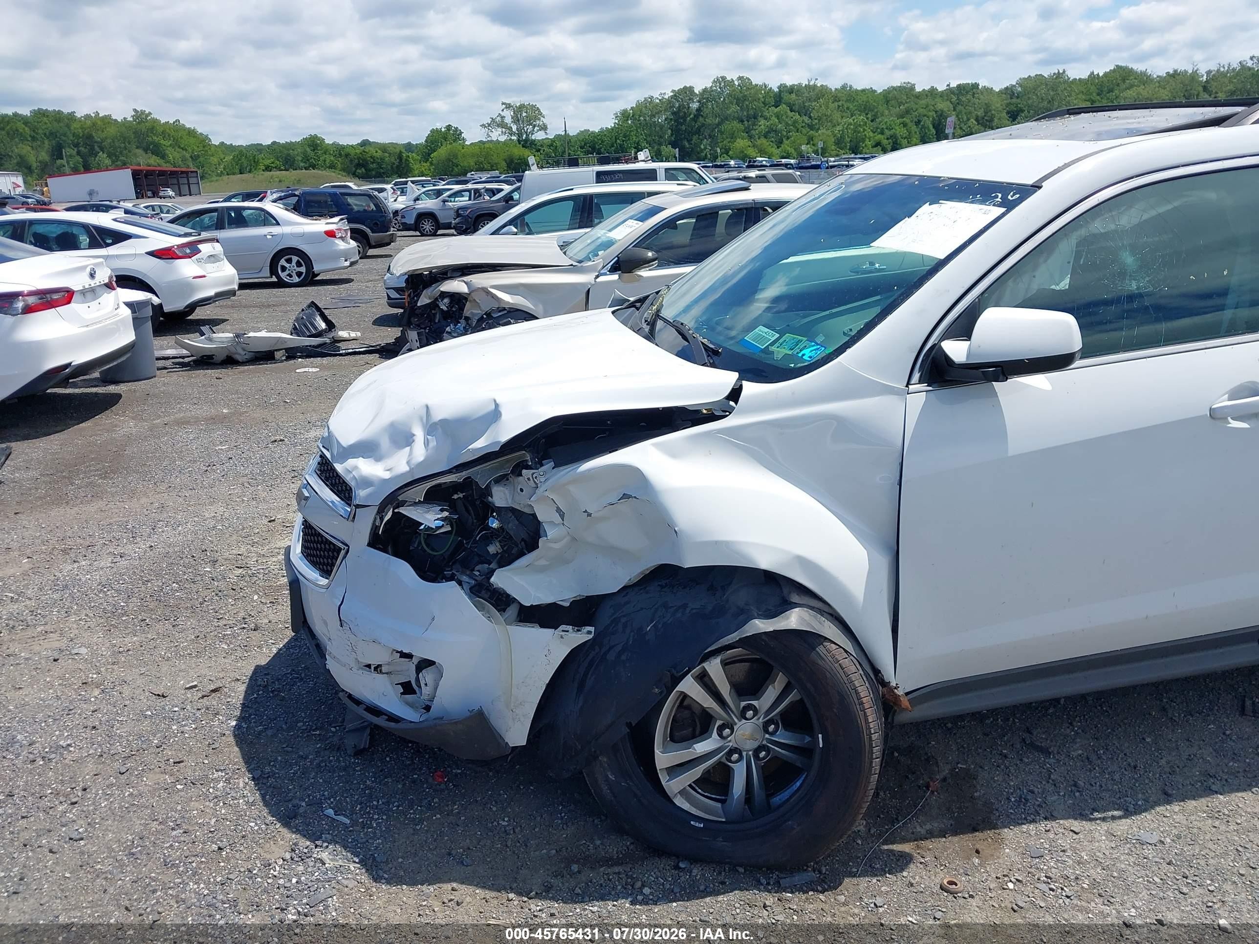 2015 Chevrolet Equinox 2lt White vin: 2GNFLGEK3F6371648