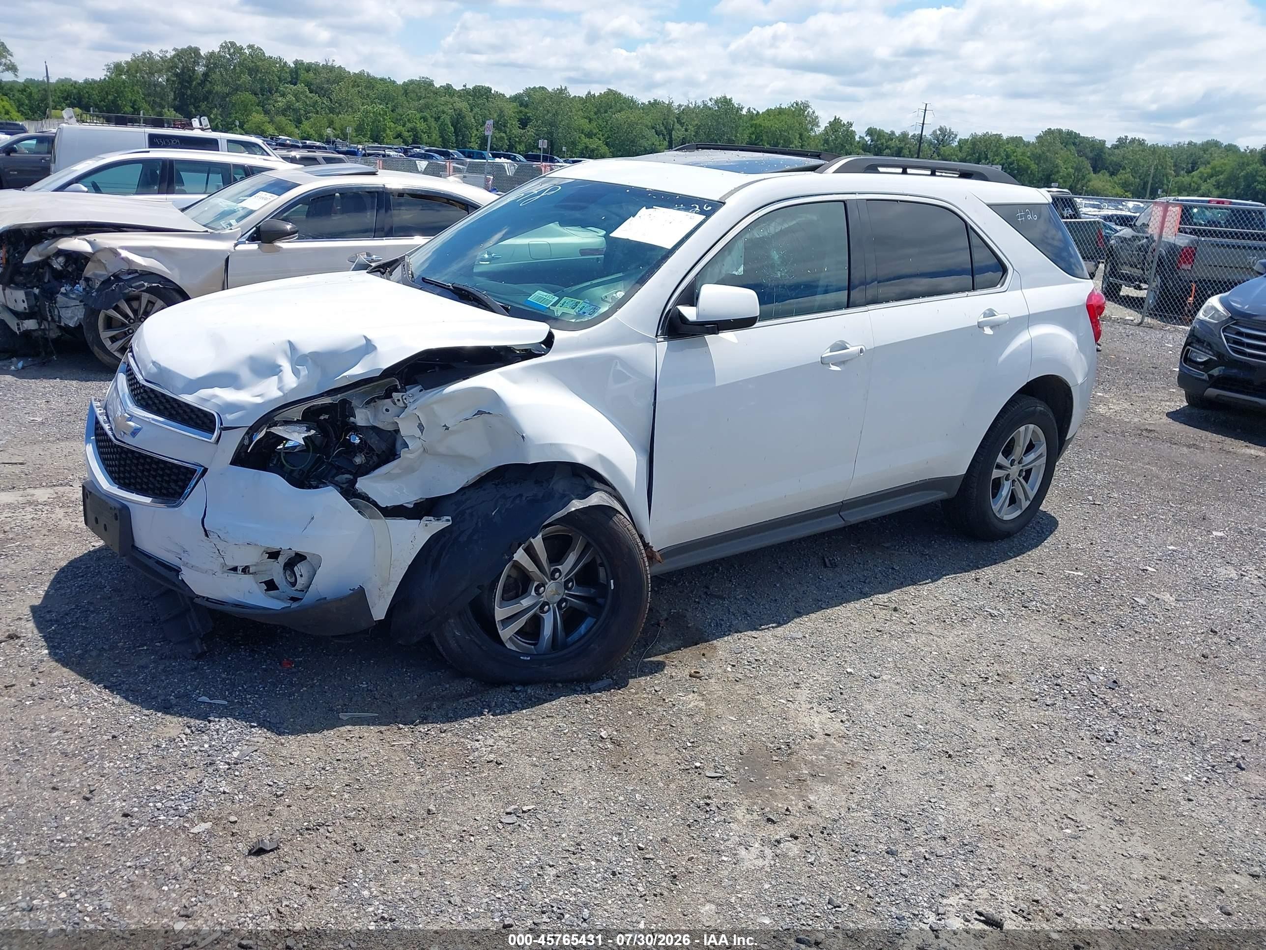 2015 Chevrolet Equinox 2lt White vin: 2GNFLGEK3F6371648