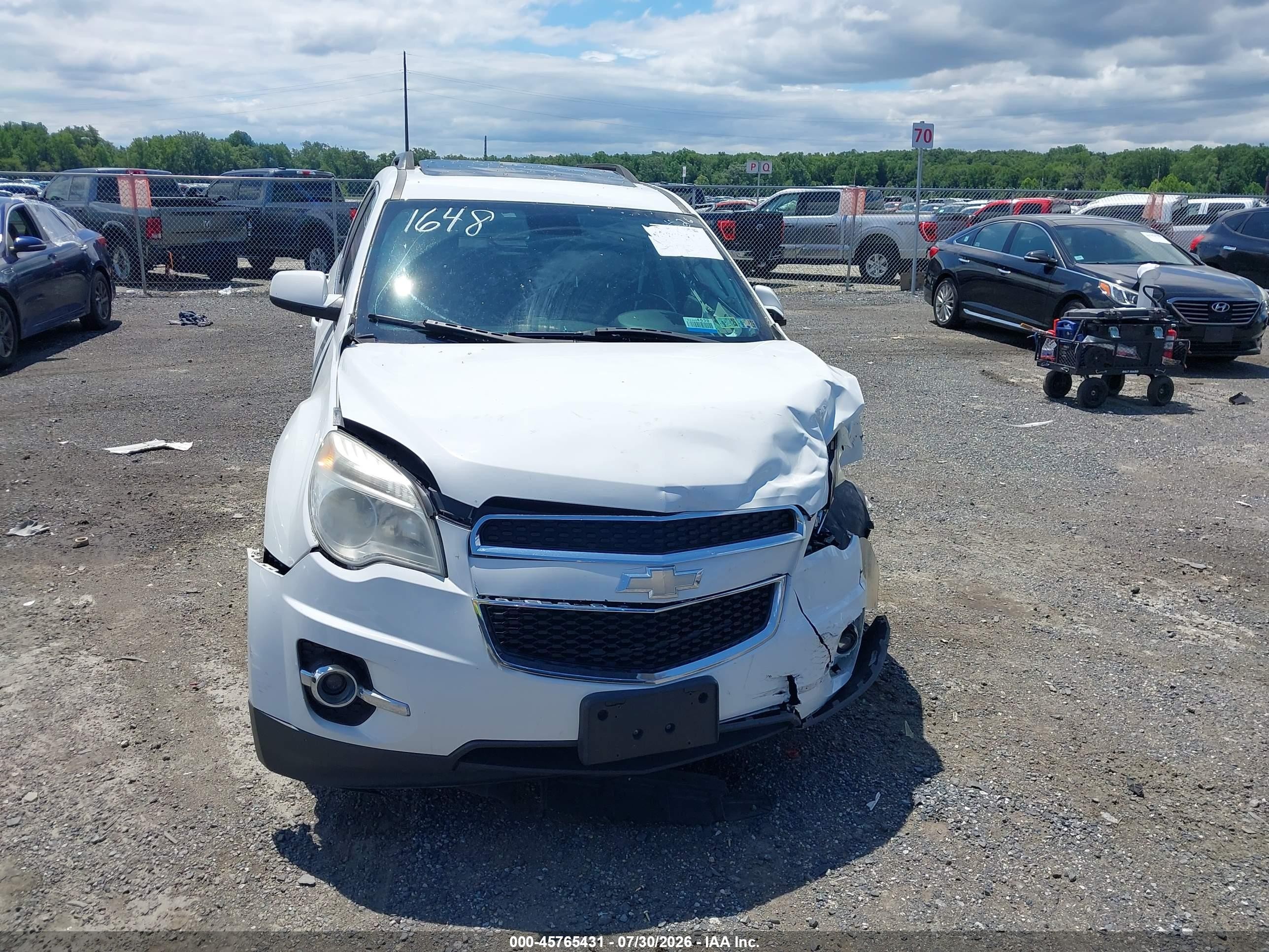 2015 Chevrolet Equinox 2lt White vin: 2GNFLGEK3F6371648