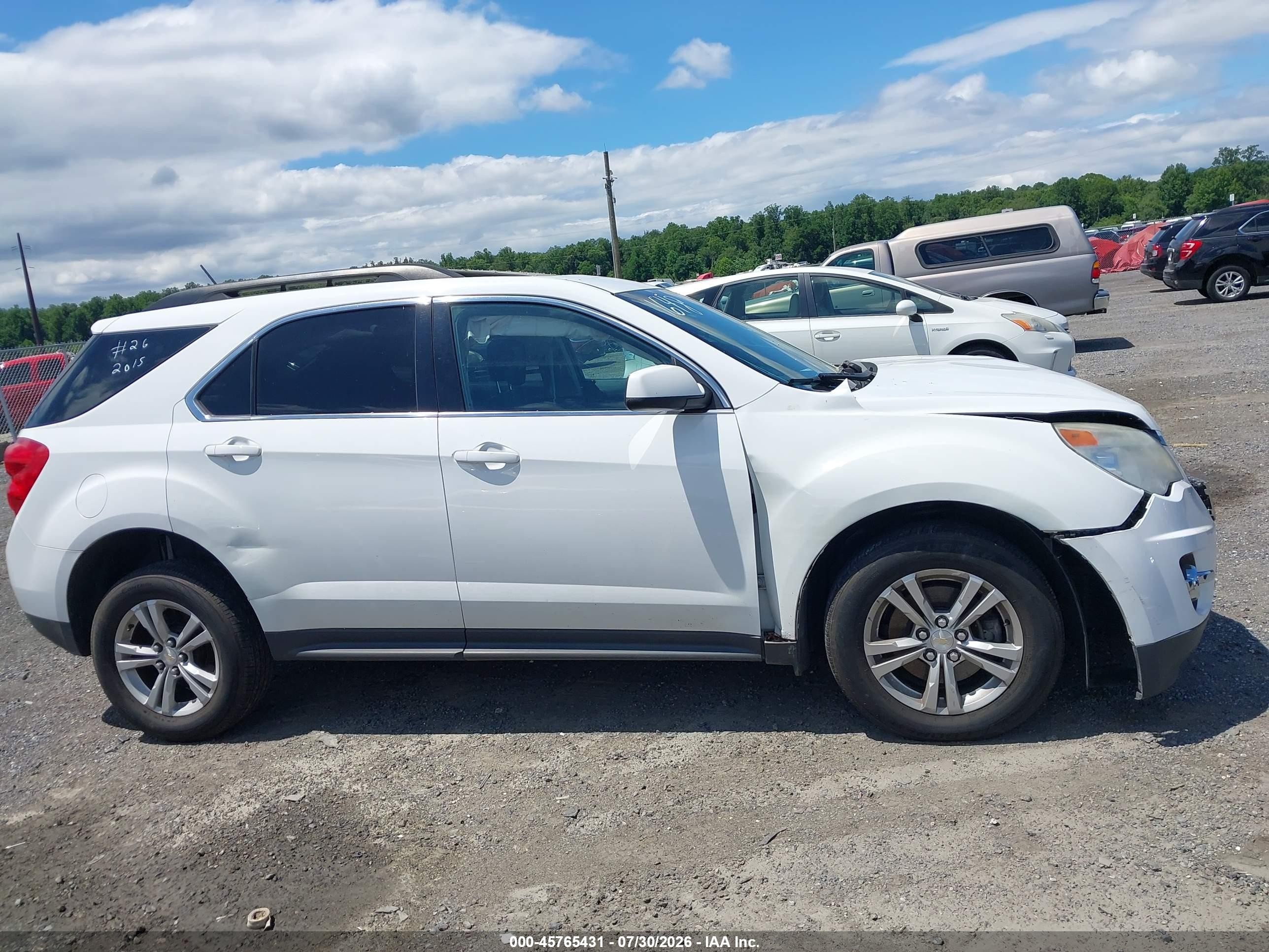 2015 Chevrolet Equinox 2lt White vin: 2GNFLGEK3F6371648