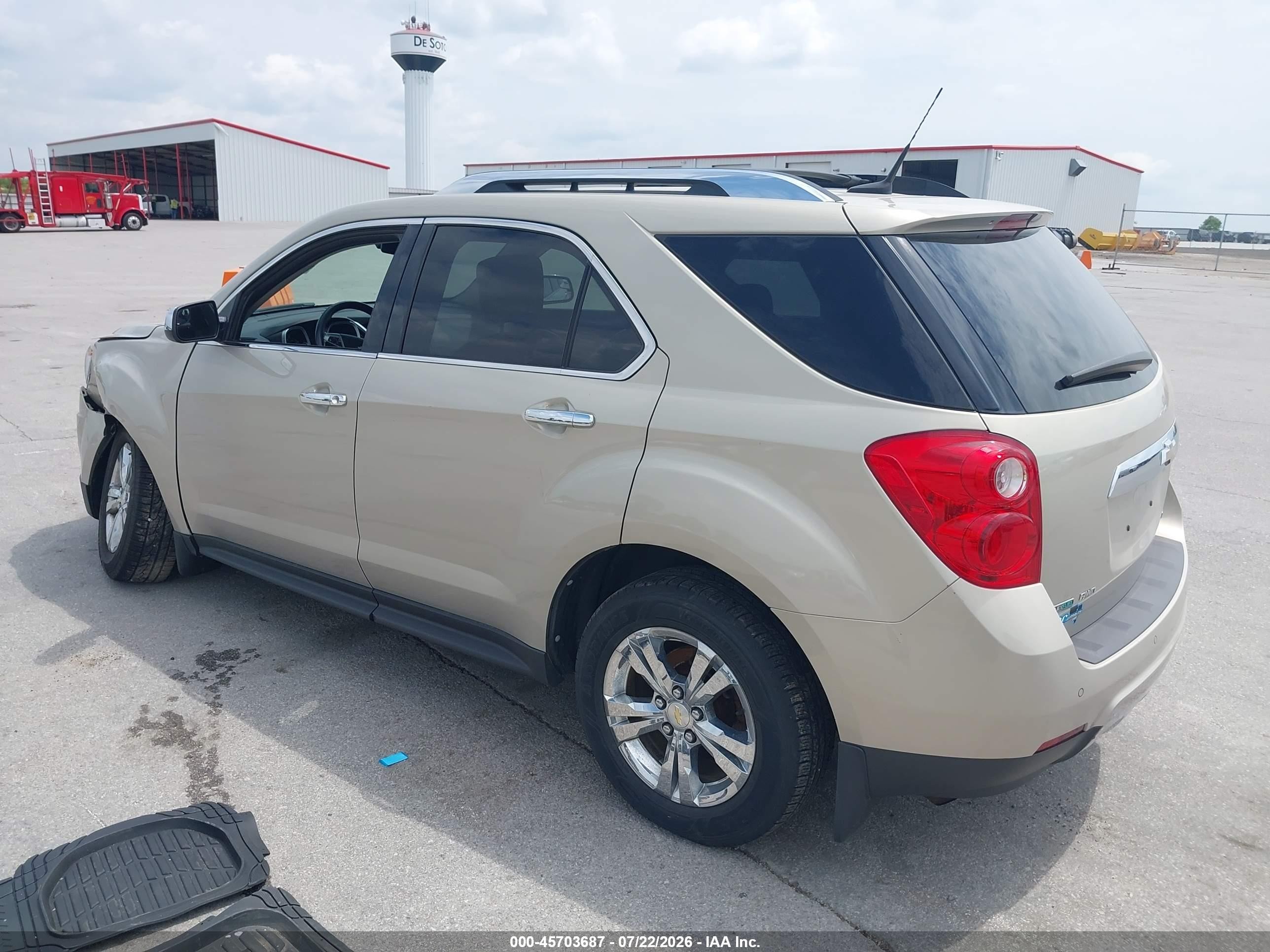 2012 Chevrolet Equinox Ltz Beige vin: 2GNFLGEK4C6188920