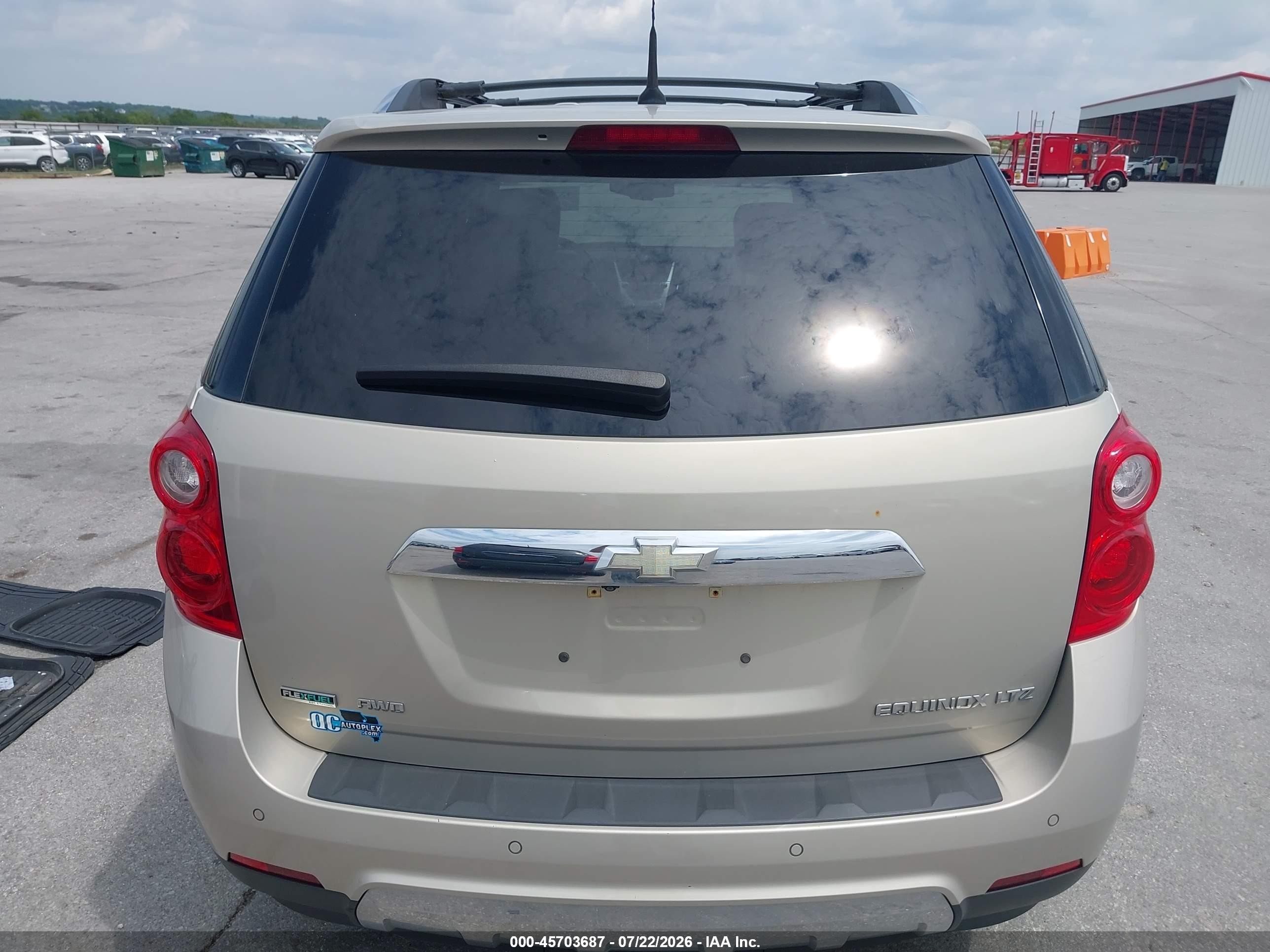 2012 Chevrolet Equinox Ltz Beige vin: 2GNFLGEK4C6188920