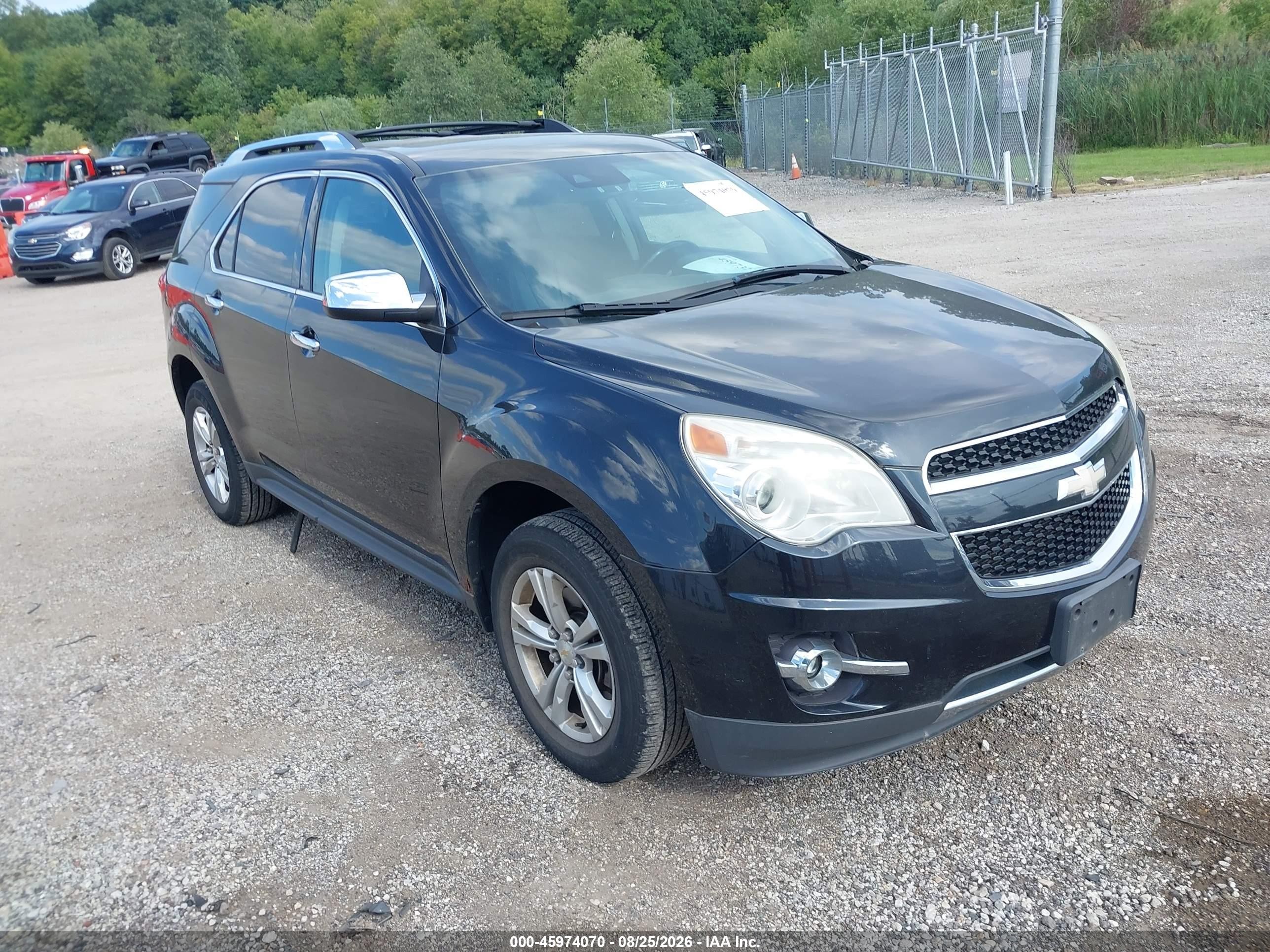 2013 Chevrolet Equinox Ltz Black vin: 2GNFLGEK4D6192645