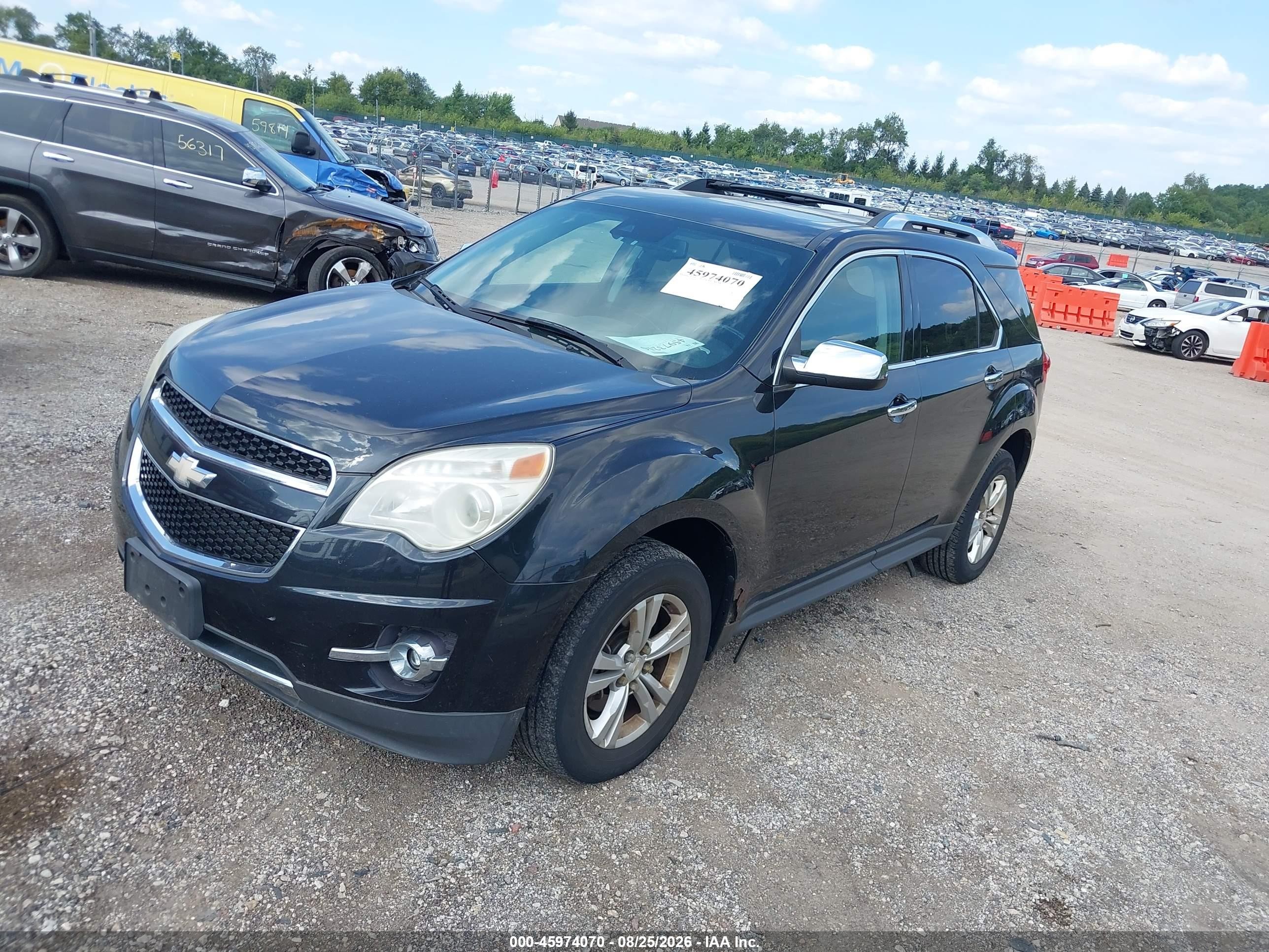 2013 Chevrolet Equinox Ltz Black vin: 2GNFLGEK4D6192645
