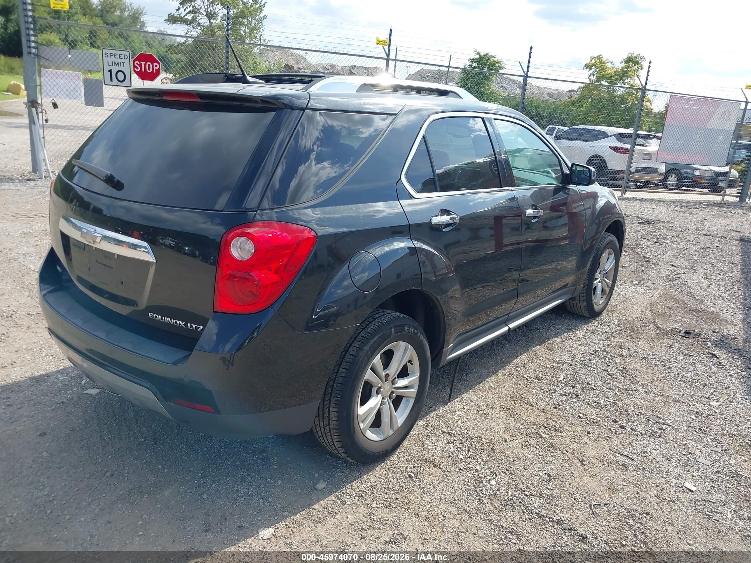 2013 Chevrolet Equinox Ltz Black vin: 2GNFLGEK4D6192645