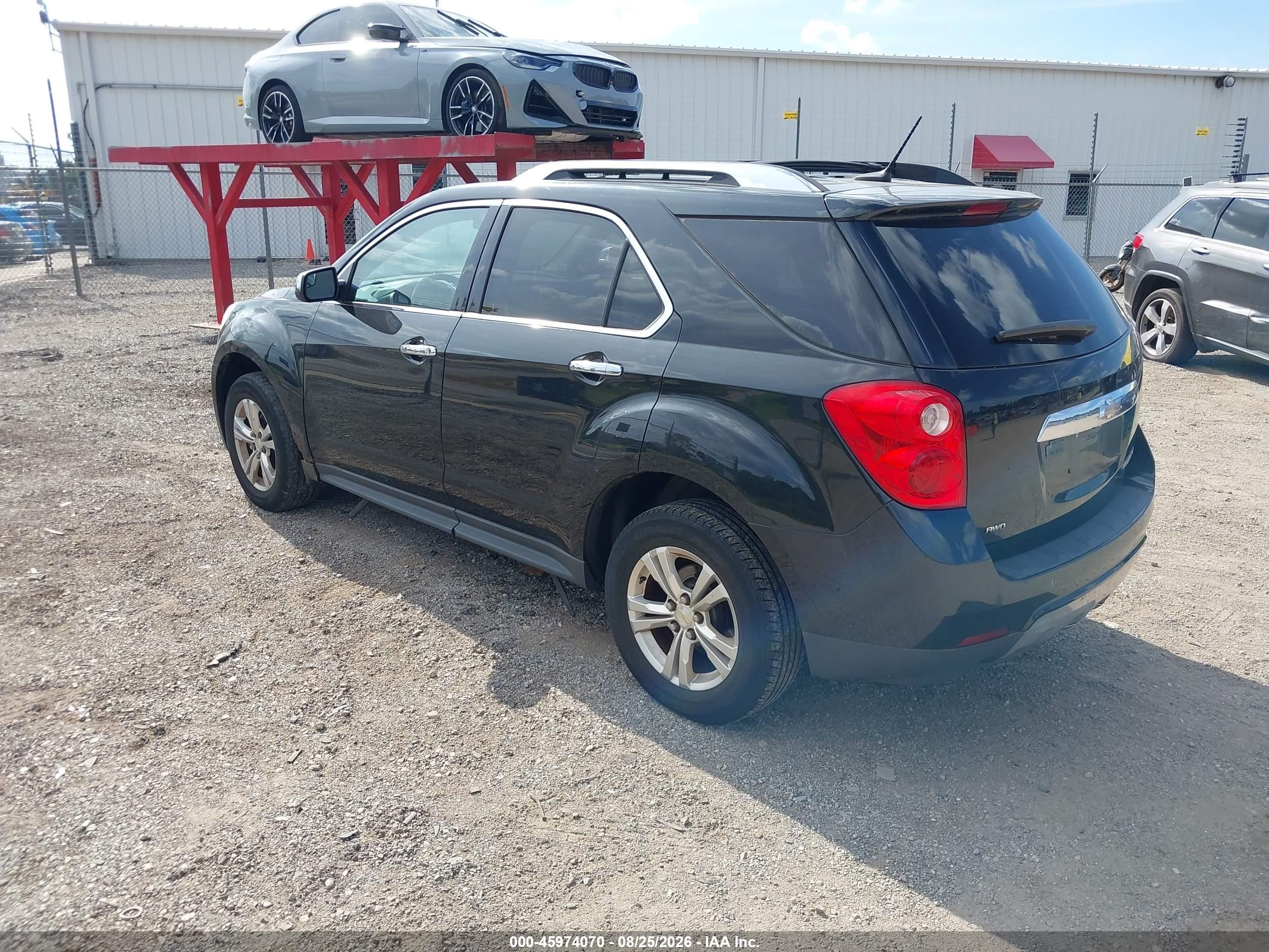 2013 Chevrolet Equinox Ltz Black vin: 2GNFLGEK4D6192645
