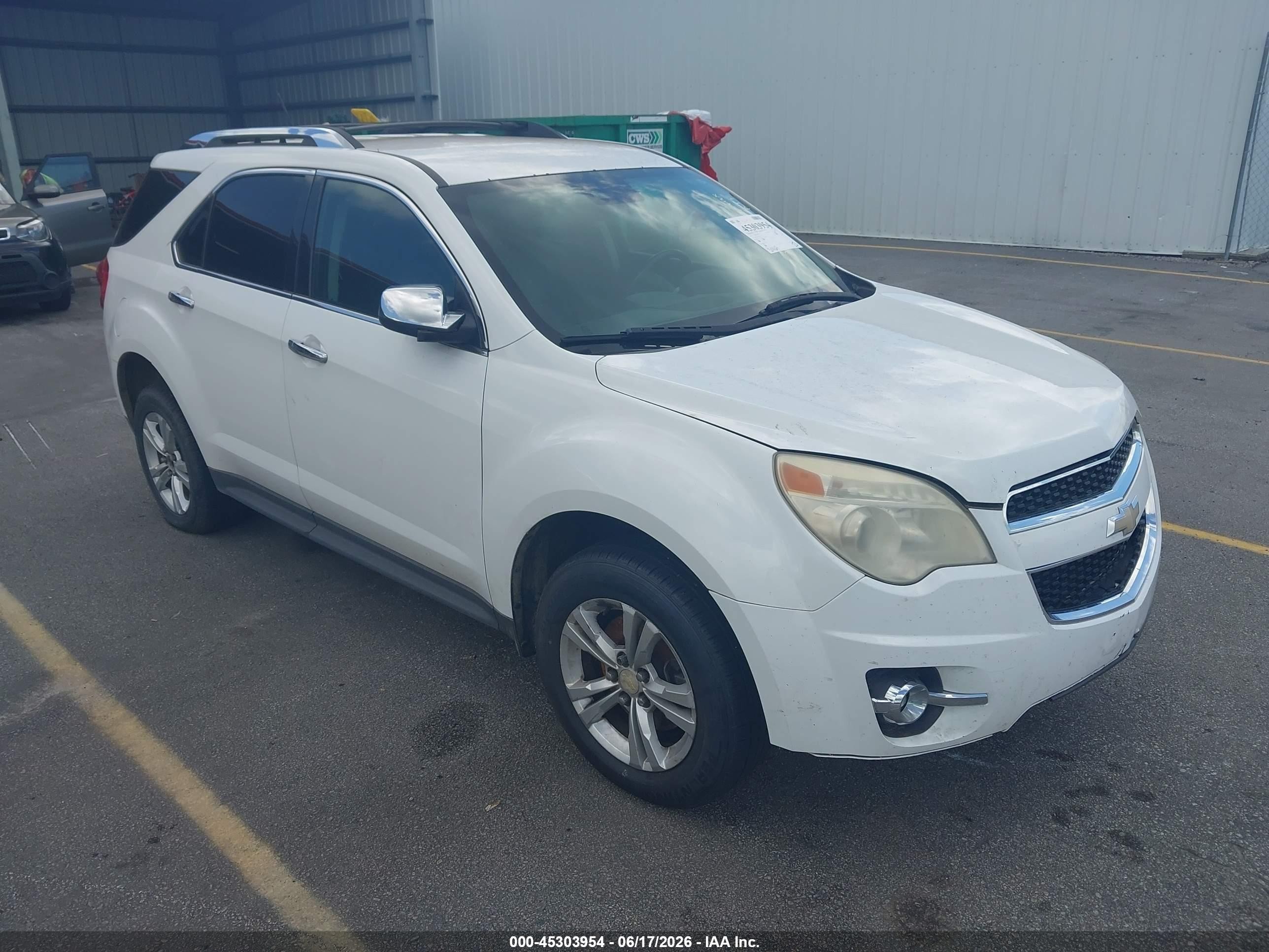 2013 Chevrolet Equinox Ltz White vin: 2GNFLGEK4D6341703