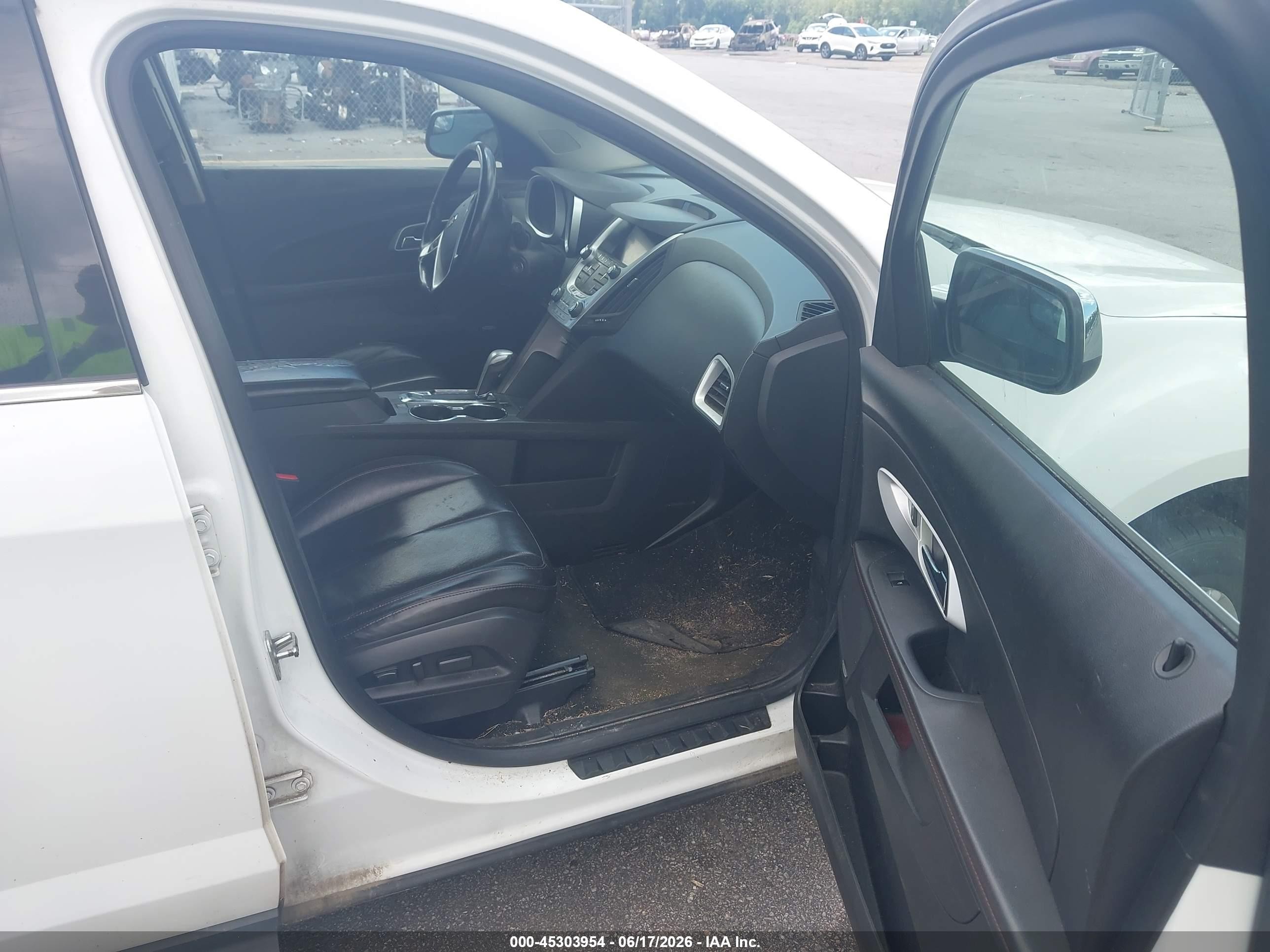 2013 Chevrolet Equinox Ltz White vin: 2GNFLGEK4D6341703