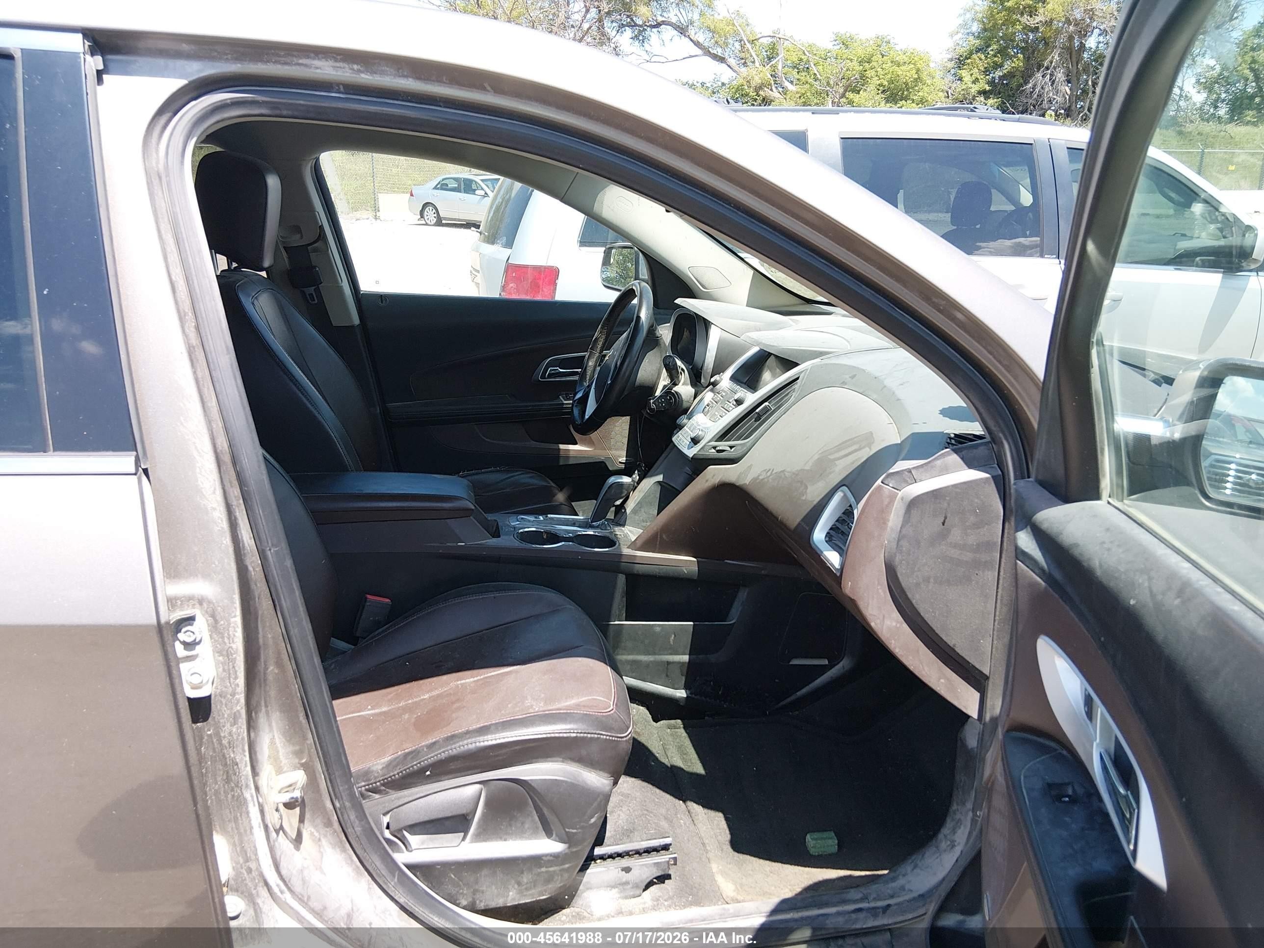 2012 Chevrolet Equinox Ltz Brown vin: 2GNFLGEK5C6313987